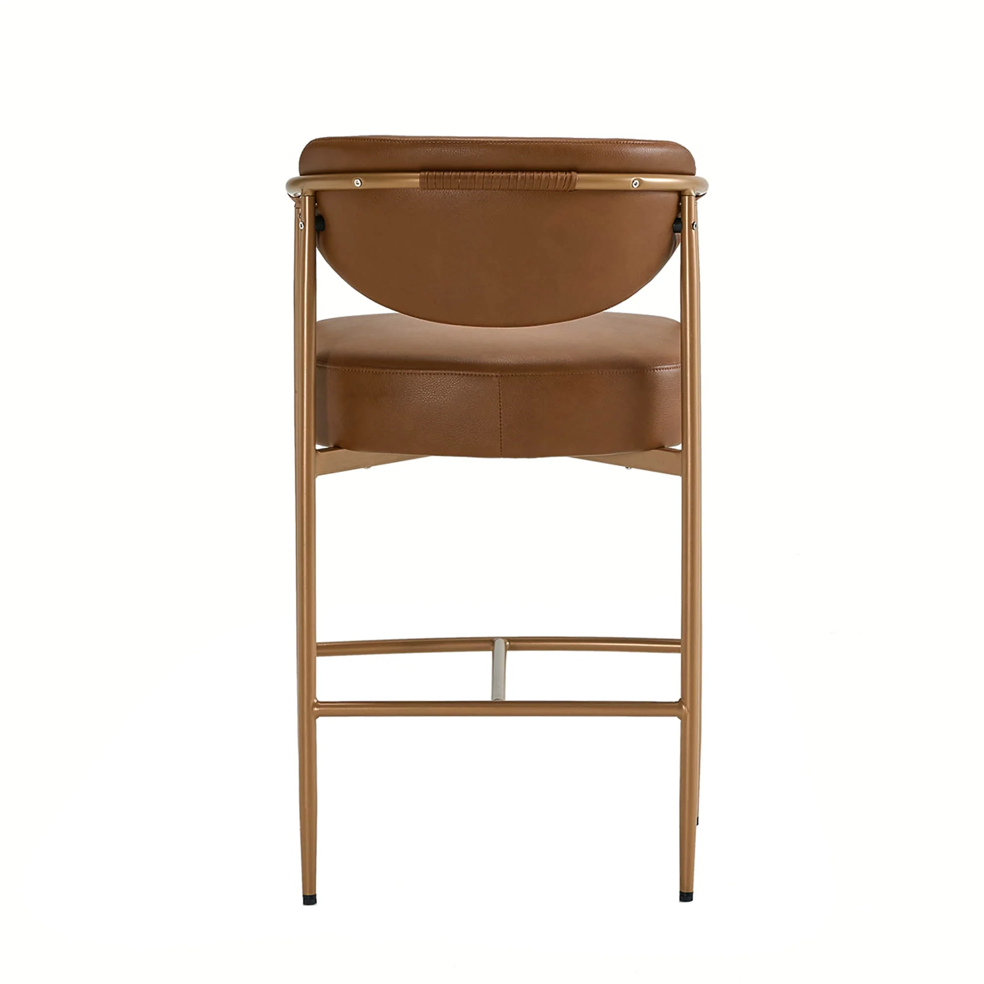 Jade Modern Curved Hand-Woven Counter Stool - Image 38