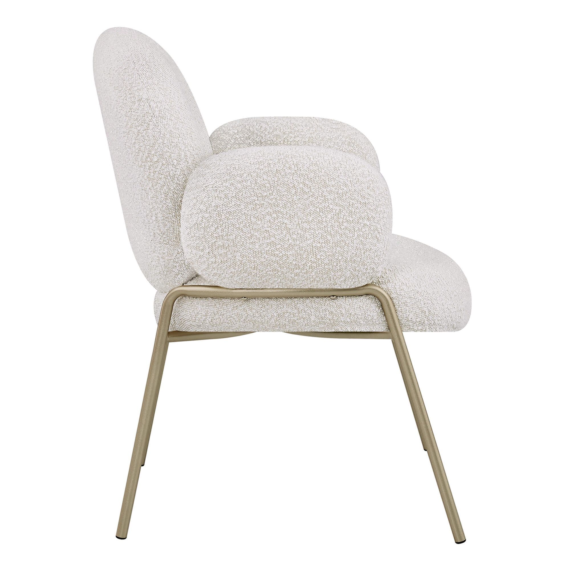 Janet Cloud-Shaped Boucle Dining Chair - Image 4