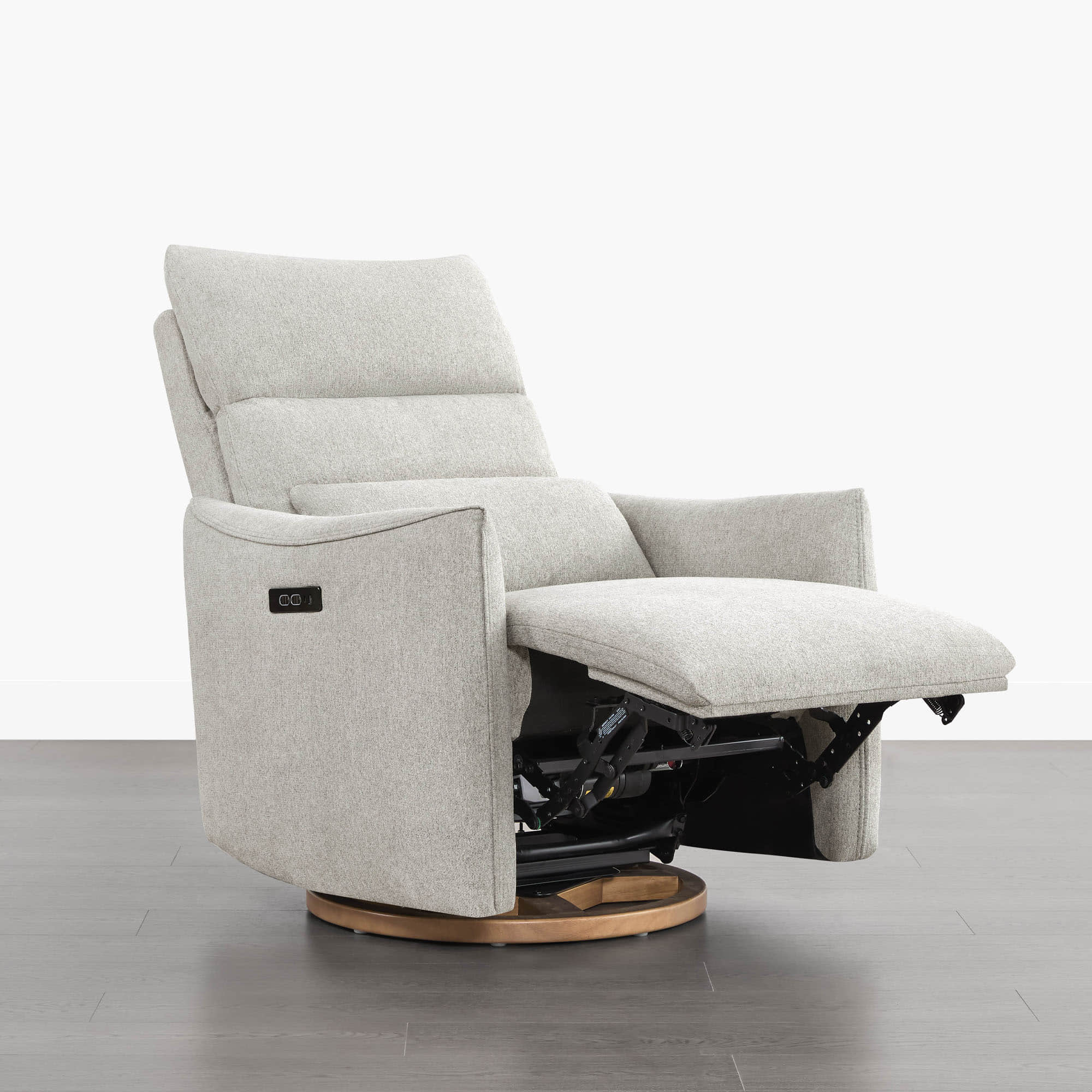 Janice Power Swivel Nursery Glider Recliner with Power Headrest - Image 37