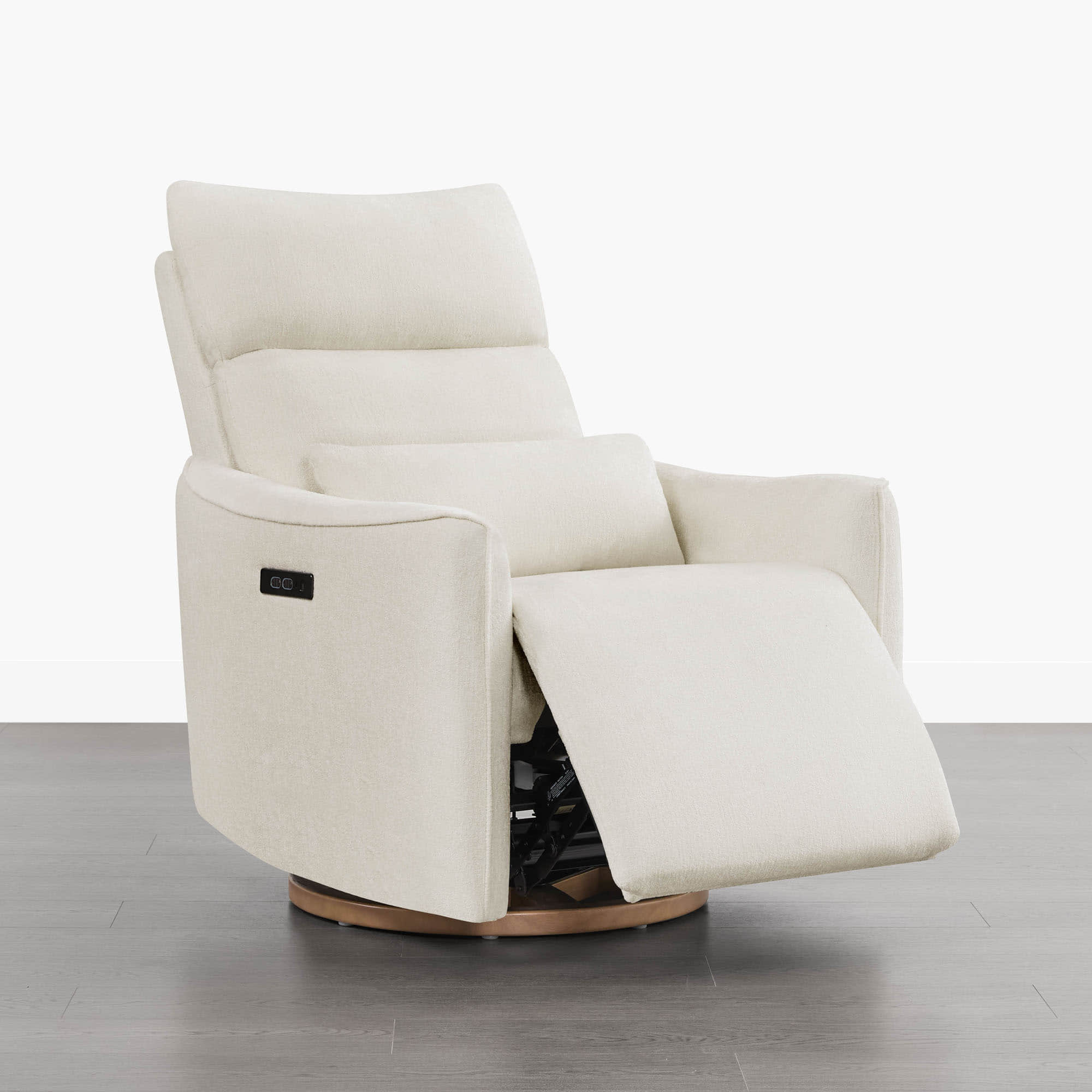 Janice Power Swivel Nursery Glider Recliner with Power Headrest - Image 9
