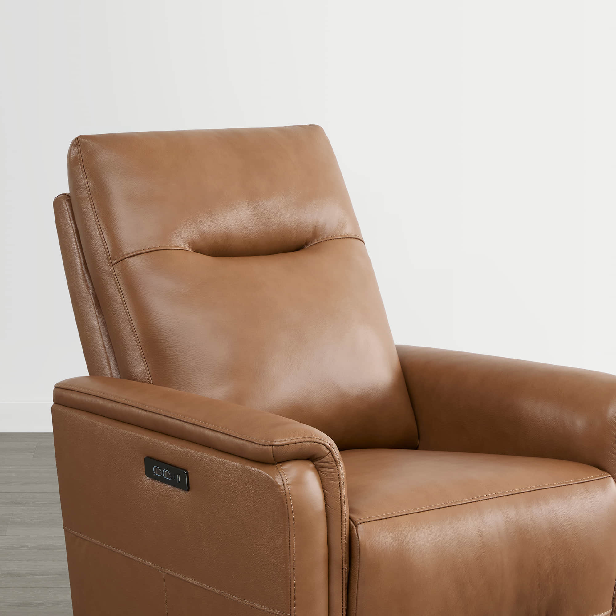 Jaxon Genuine Leather Swivel Glider Power Recliner with Power Headrest - Image 25