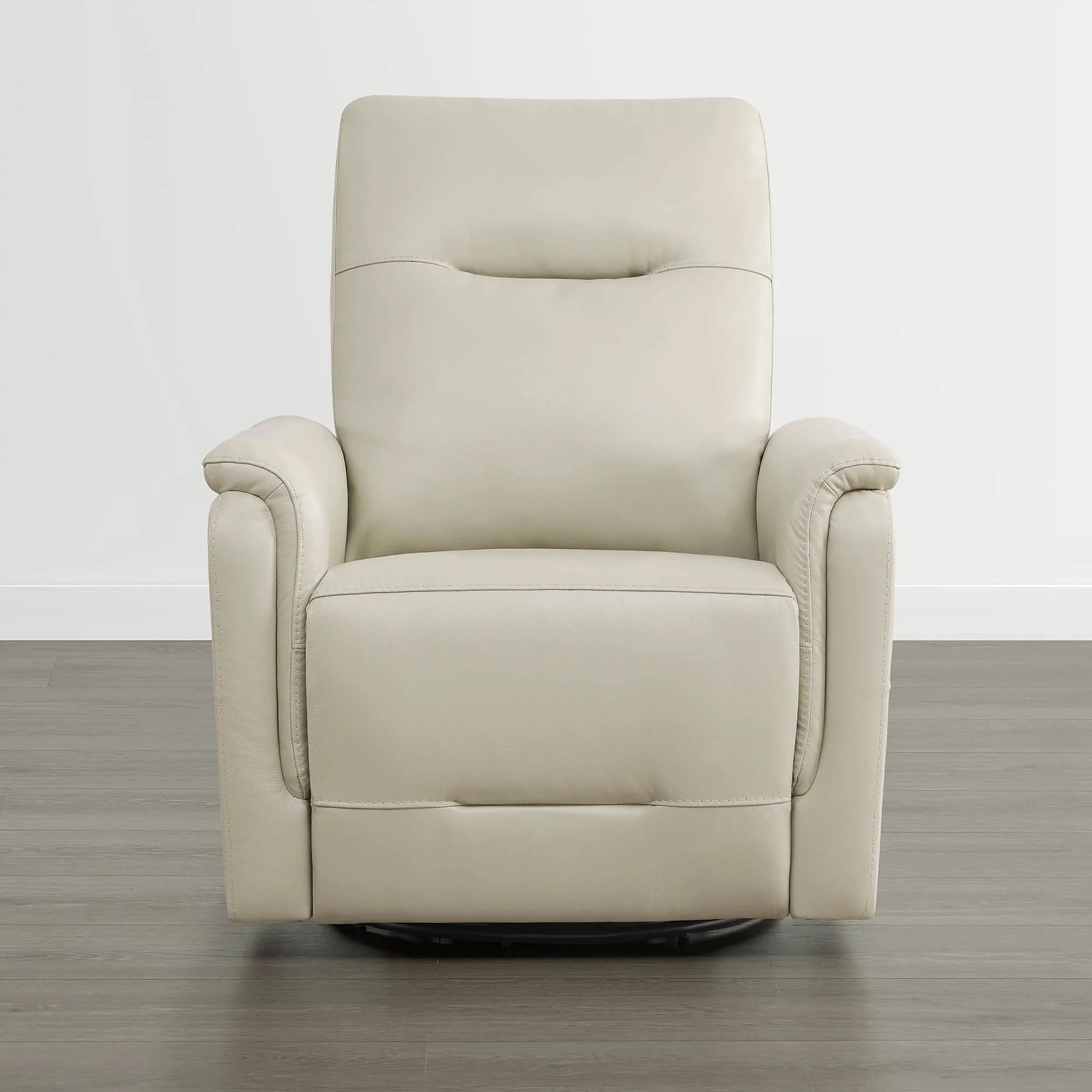 Jaxon Genuine Leather Swivel Glider Power Recliner with Power Headrest - Image 49