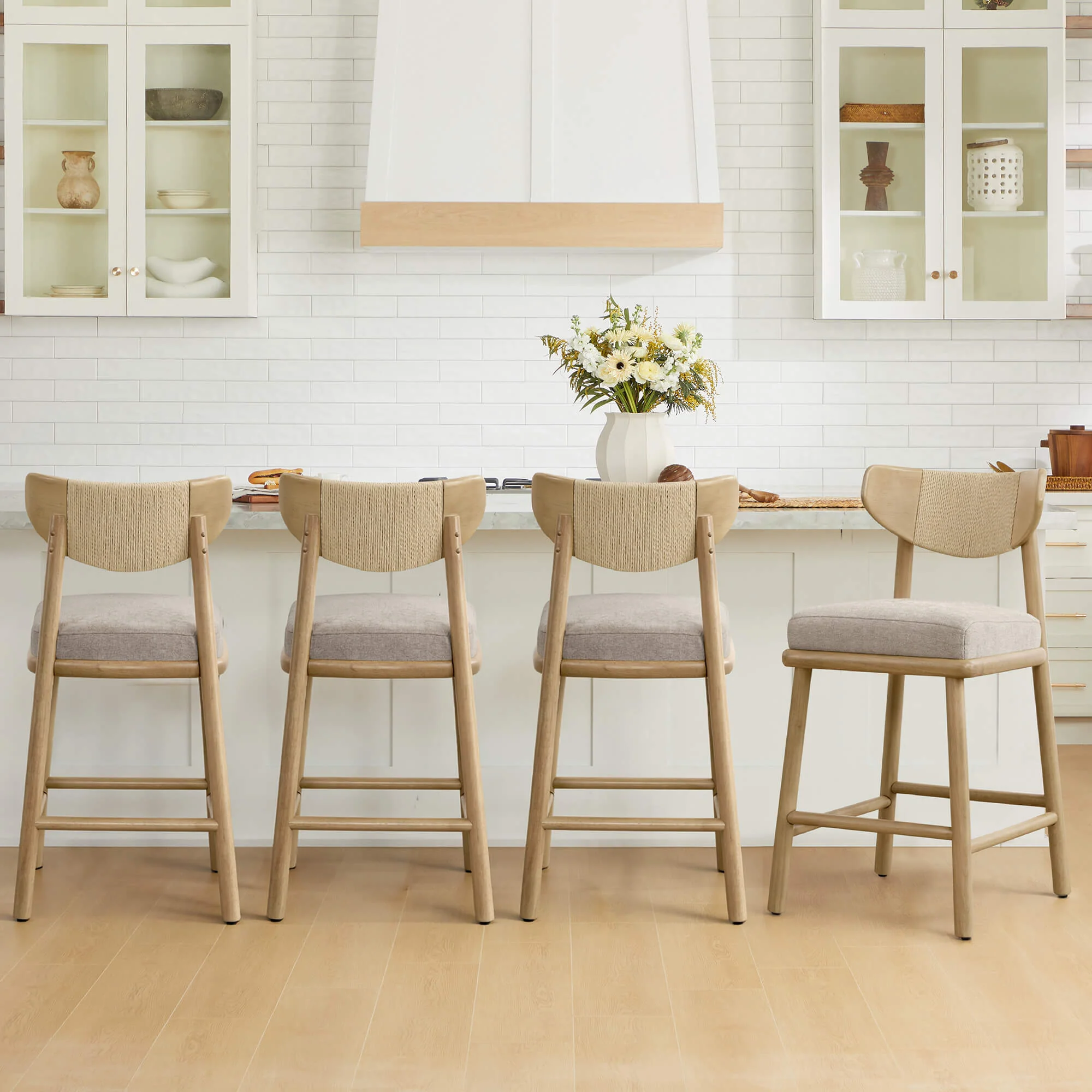 Jody Modern Woven Rope Counter Stool (Set of 2) - Image 11