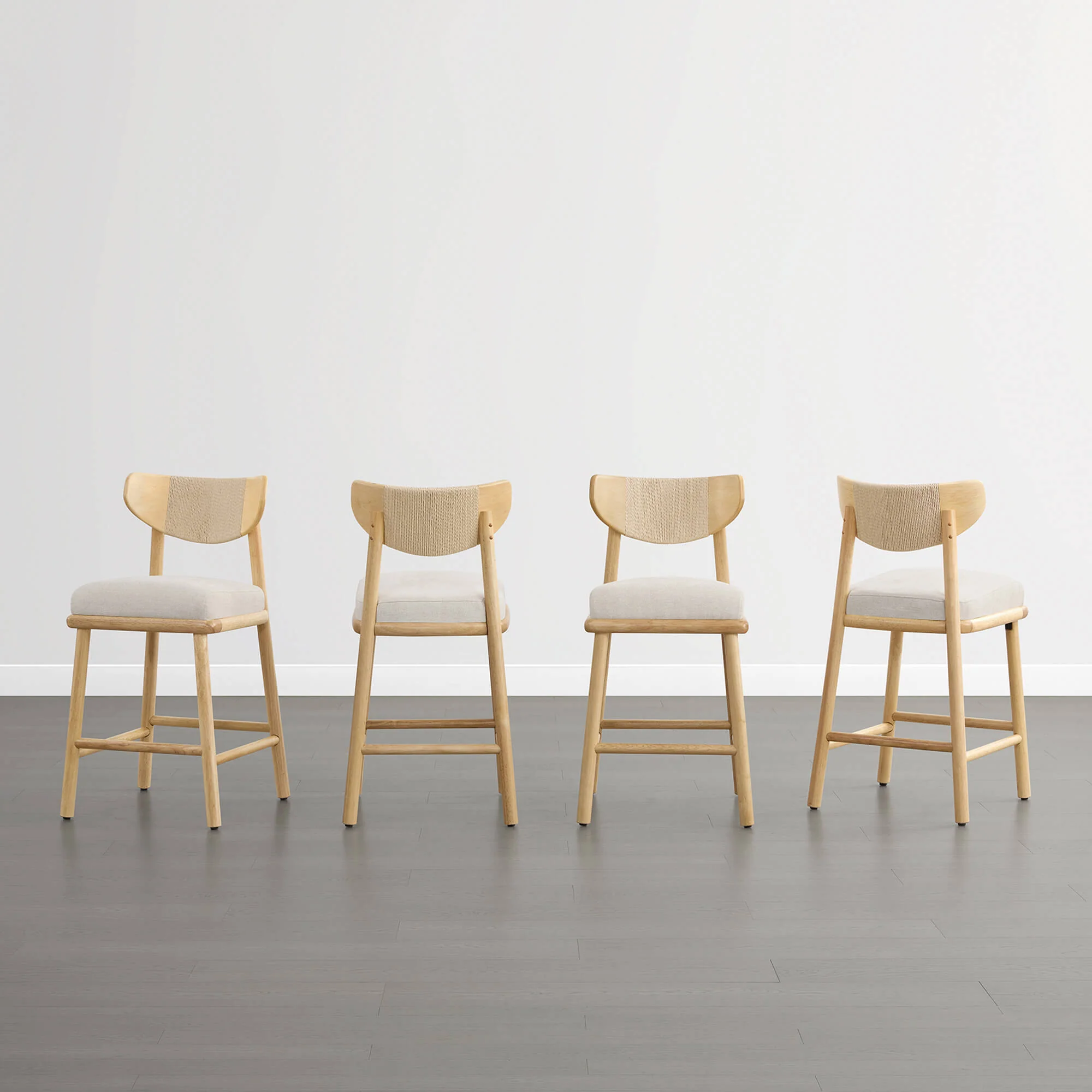 Jody Modern Woven Rope Counter Stool (Set of 2) - Image 20