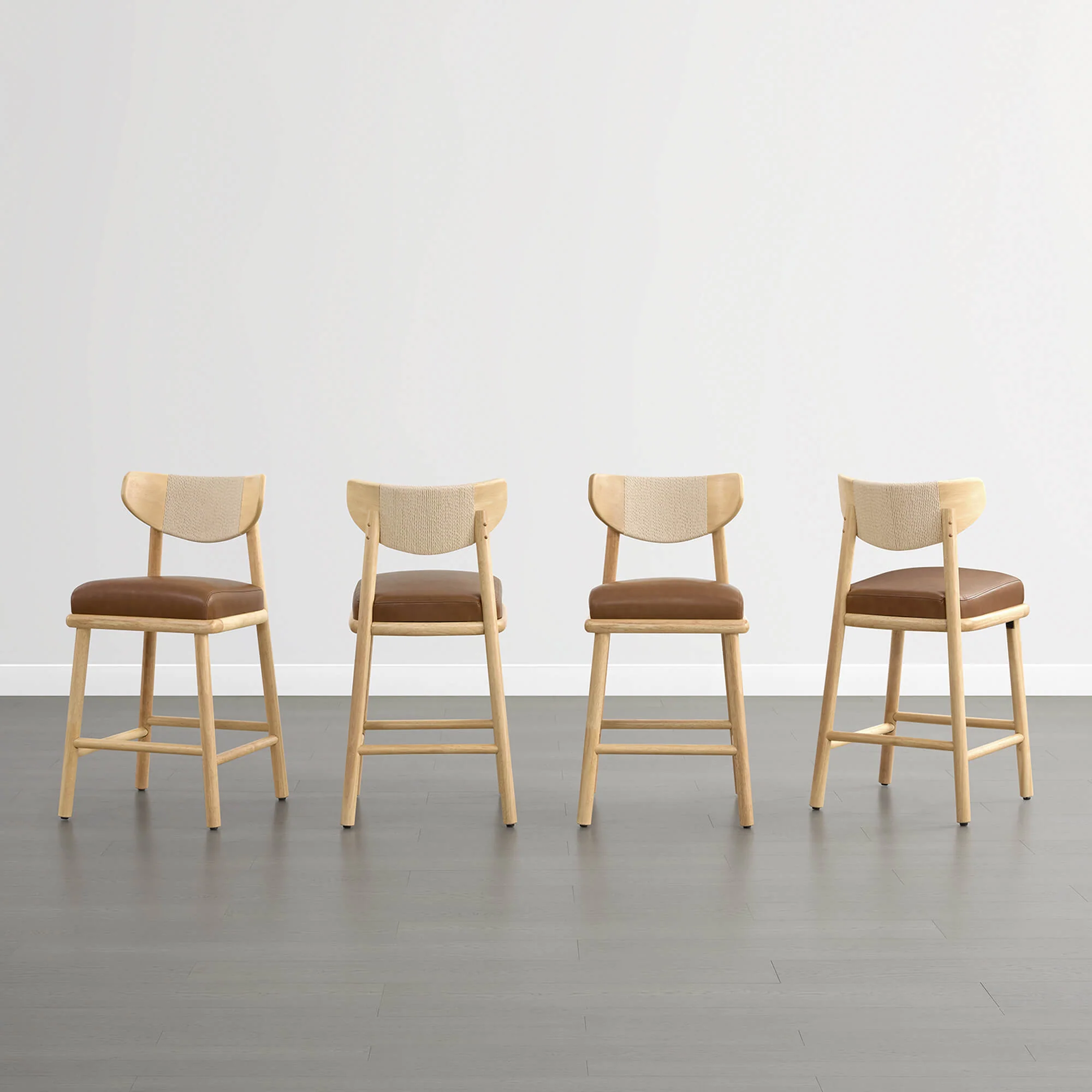 Jody Modern Woven Rope Counter Stool (Set of 2) - Image 27