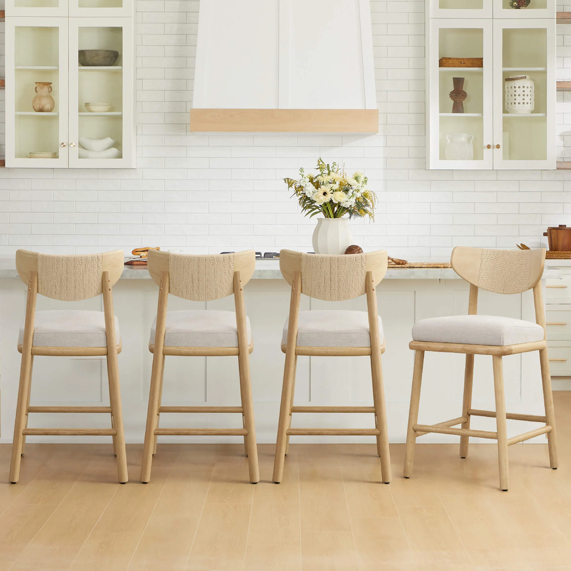 Jody Modern Woven Rope Counter Stool (Set of 2) - Image 5