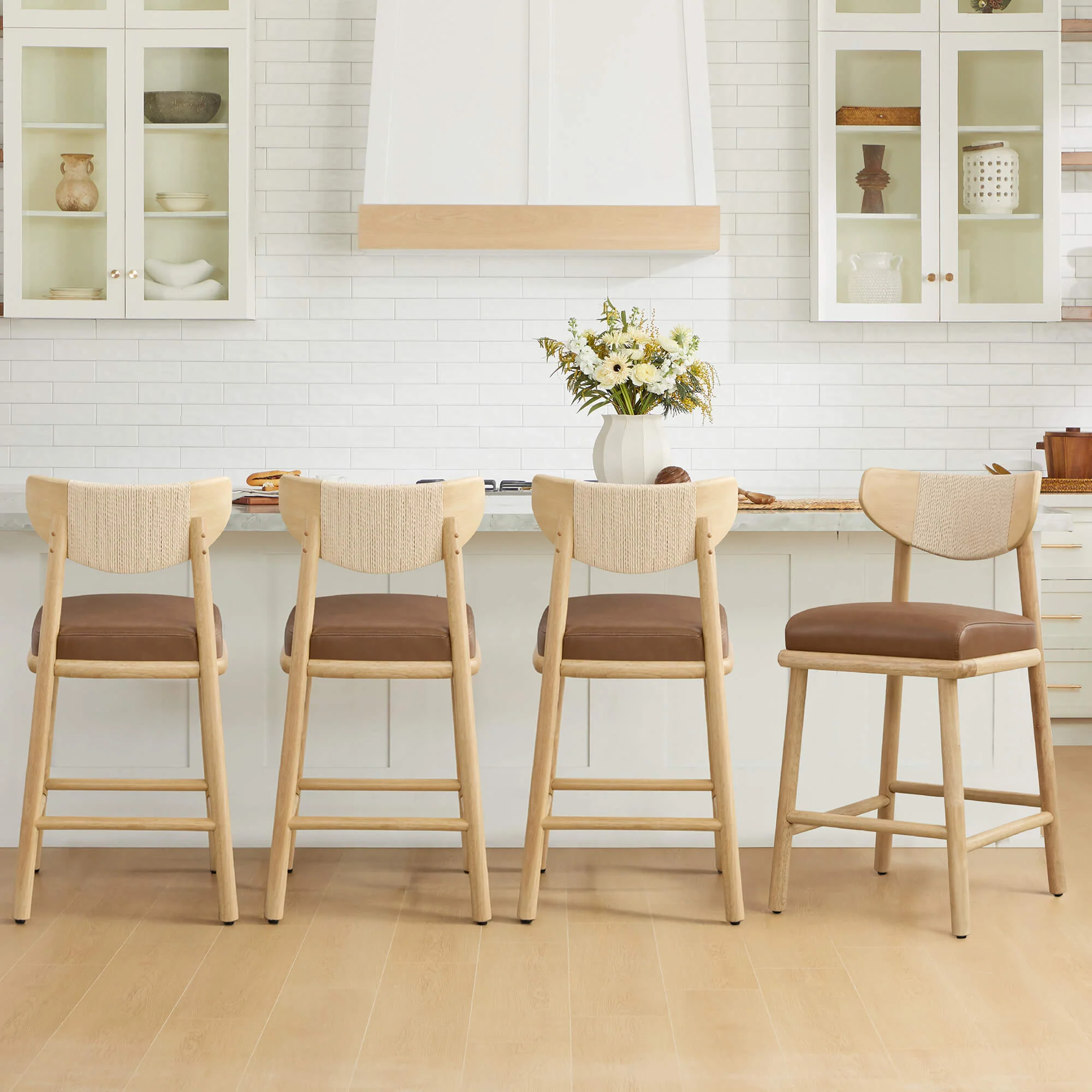 Jody Modern Woven Rope Counter Stool (Set of 2) - Image 8