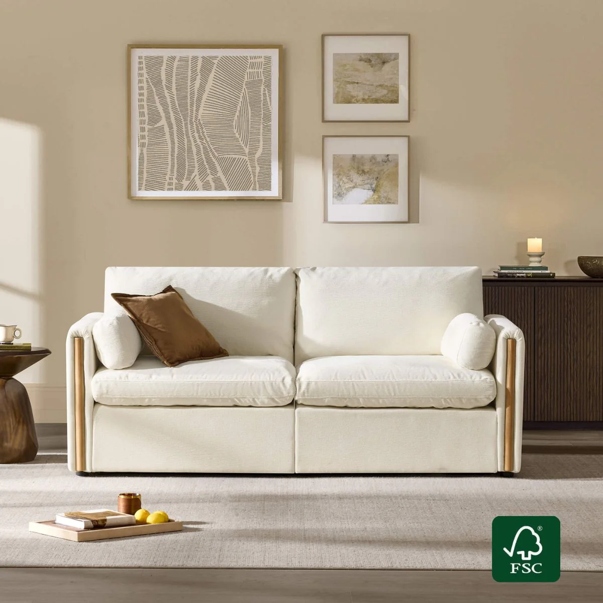 Jonathan Modern Cozy Chenille 2-seat Sofa