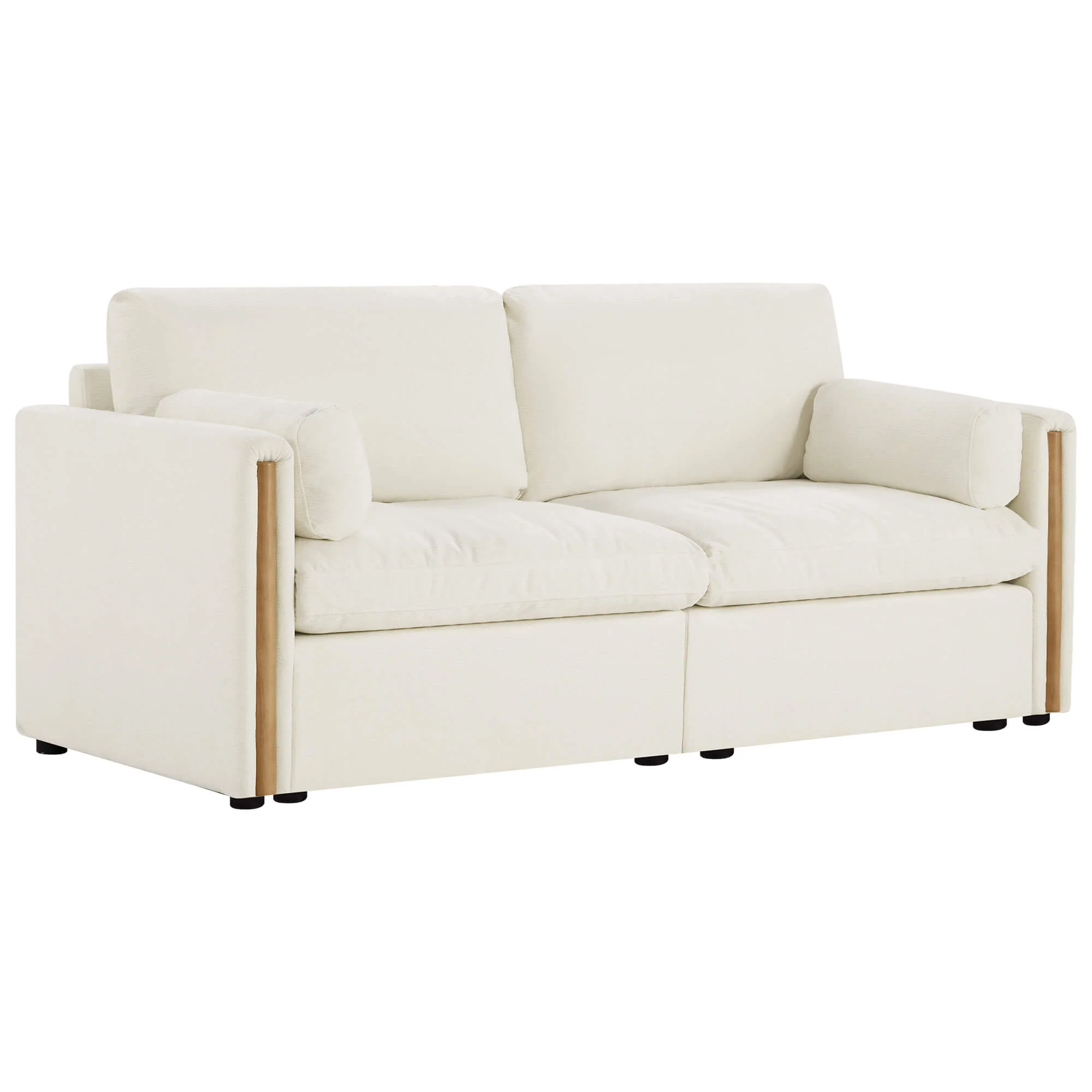 Jonathan Modern Cozy Chenille 2-seat Sofa - Image 2