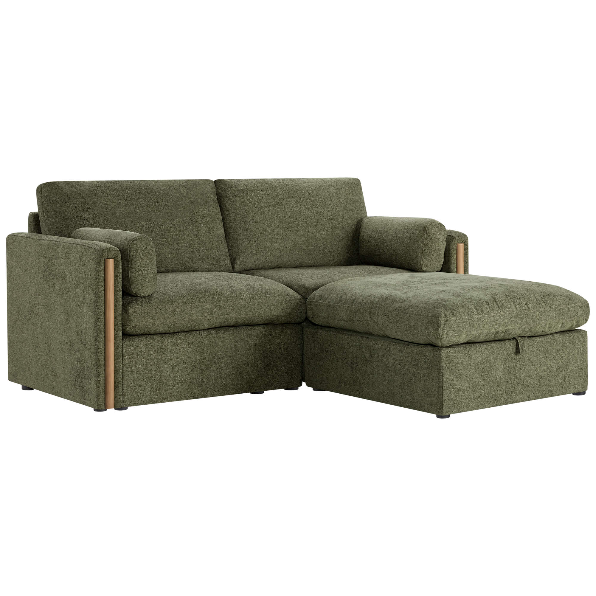 Jonathan Modern Cozy Chenille 3-seat Modular Sofa with Hidden Storage - Image 13