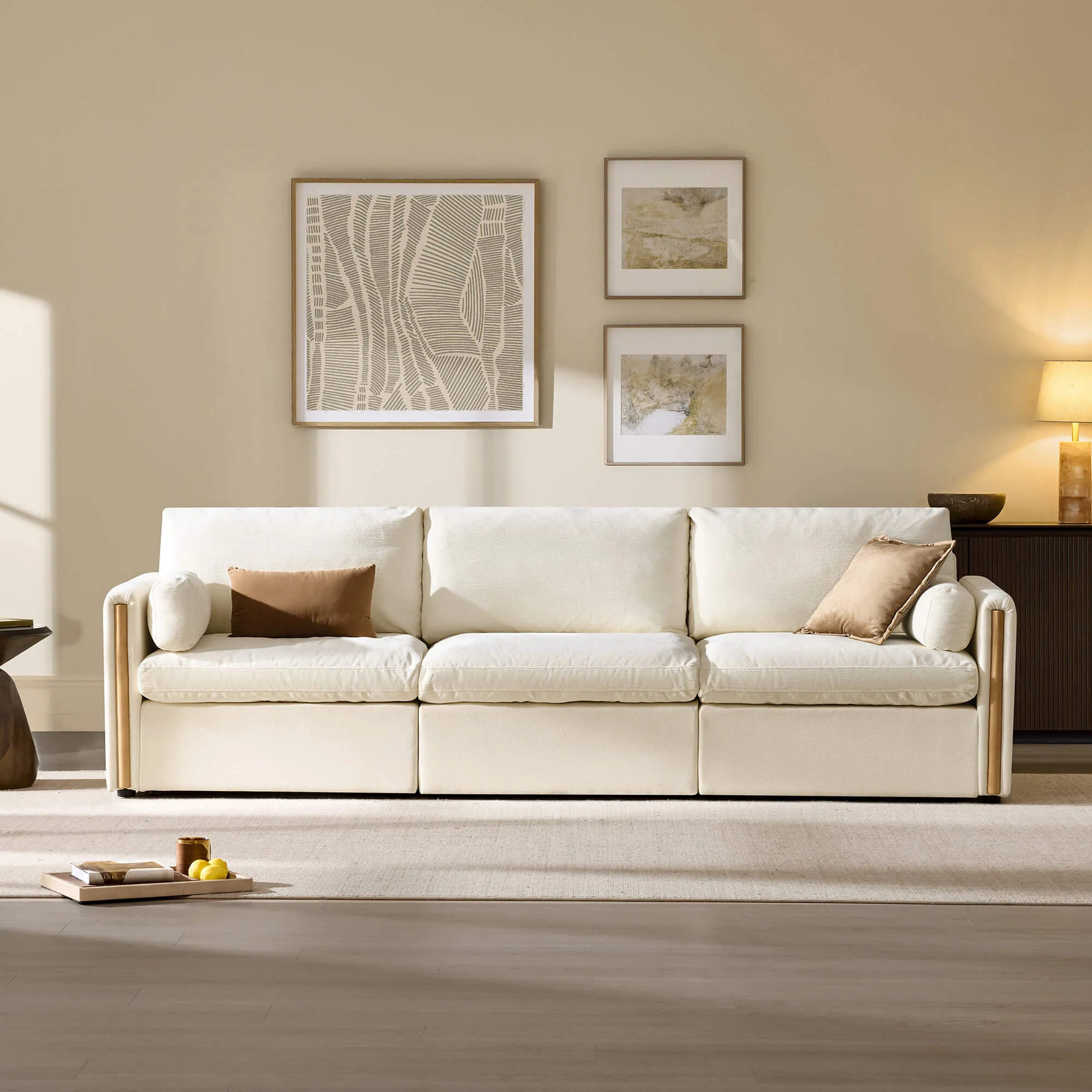 Jonathan Modern Cozy Chenille 3-seat Modular Sofa with Hidden Storage - Image 38