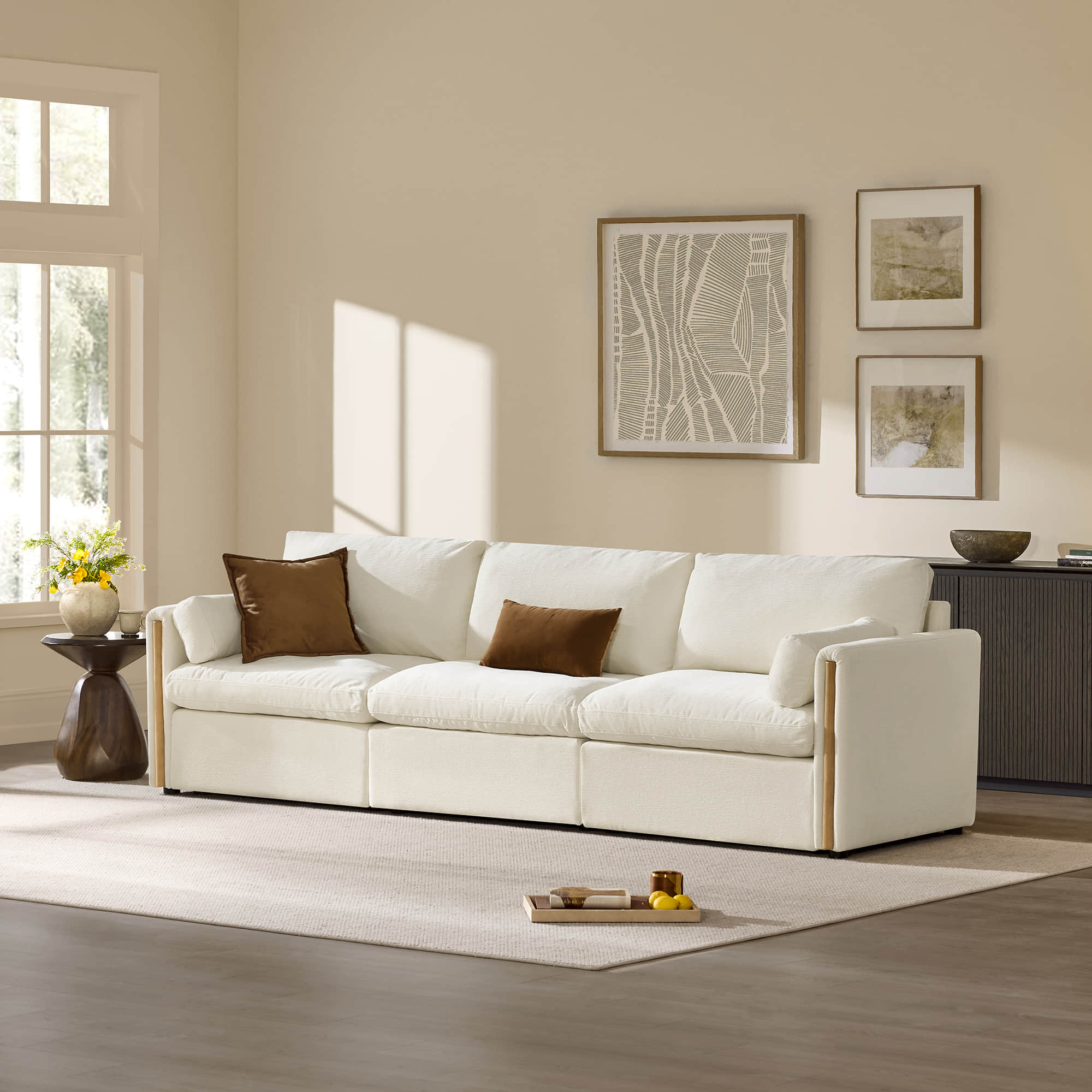 Jonathan Modern Cozy Chenille 3-seat Modular Sofa with Hidden Storage - Image 44