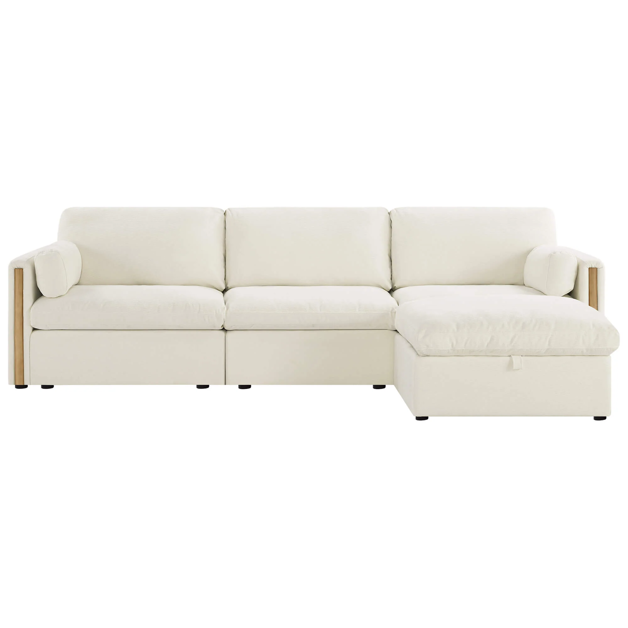 Jonathan Modern Cozy Chenille 4-seat Modular Sofa with Hidden Storage - Image 10