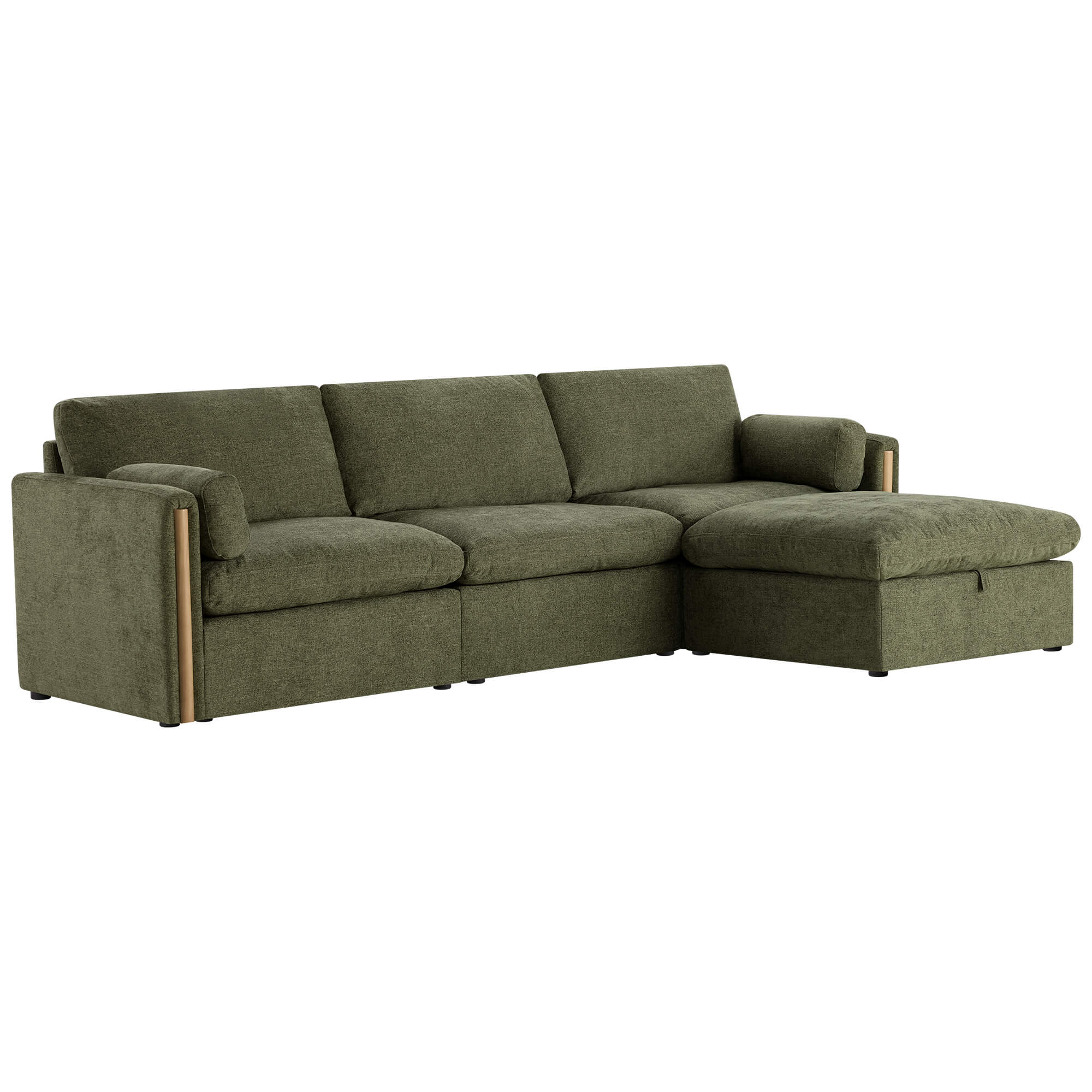Jonathan Modern Cozy Chenille 4-seat Modular Sofa with Hidden Storage - Image 11