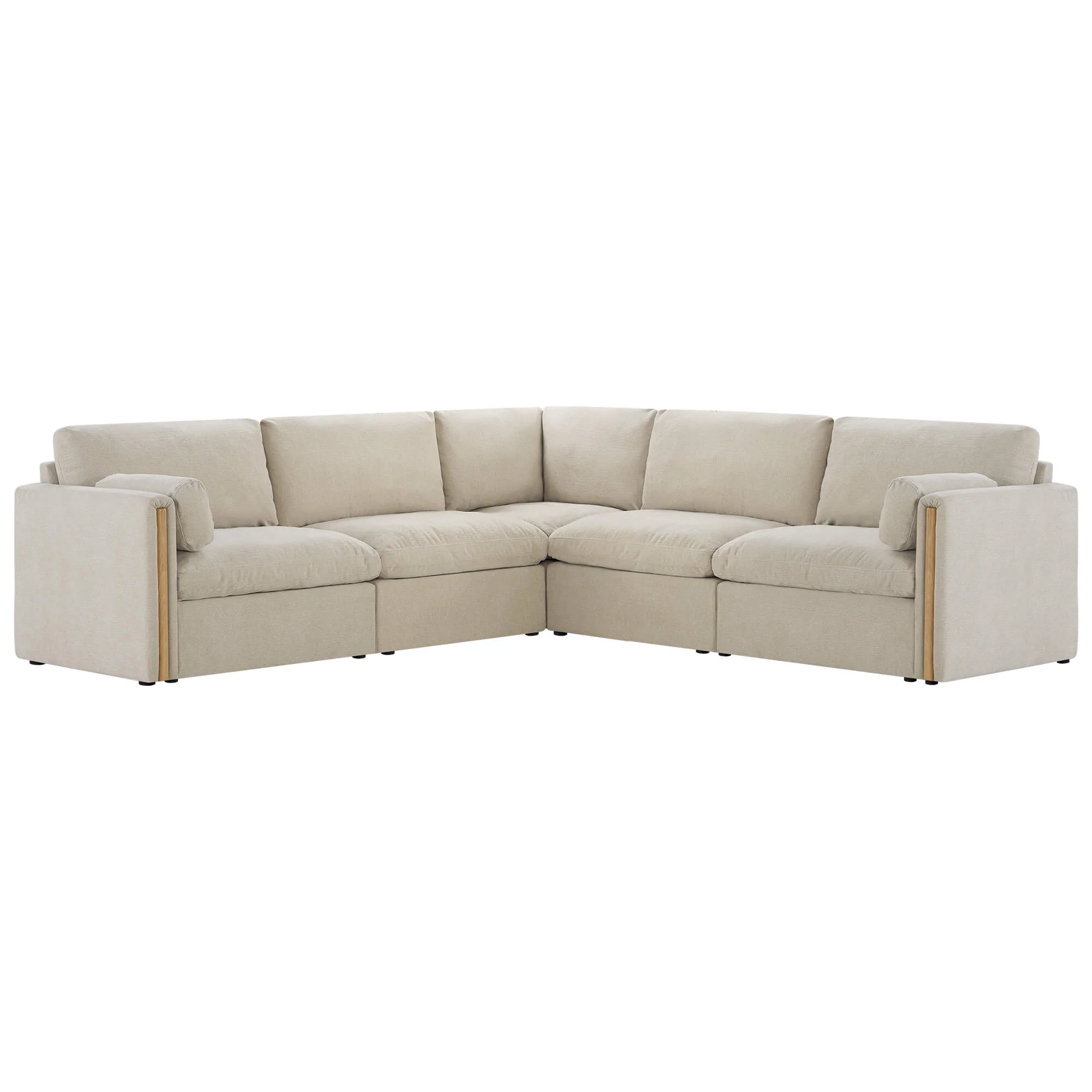 Jonathan Modern Cozy Chenille 5-seat Modular Sofa with Hidden Storage - Image 26