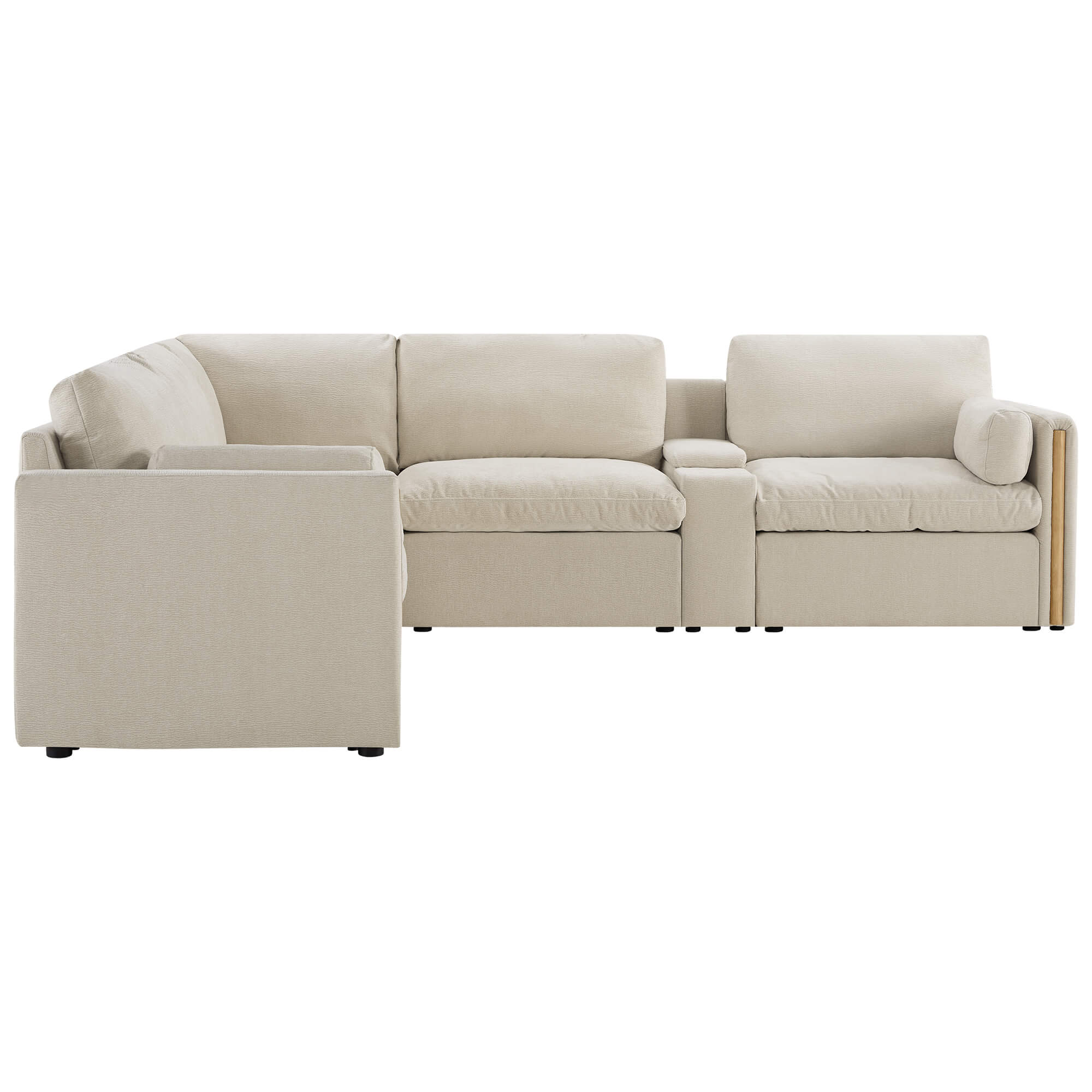 Jonathan Modern Cozy Chenille 5-seat Modular Sofa with Hidden Storage - Image 27