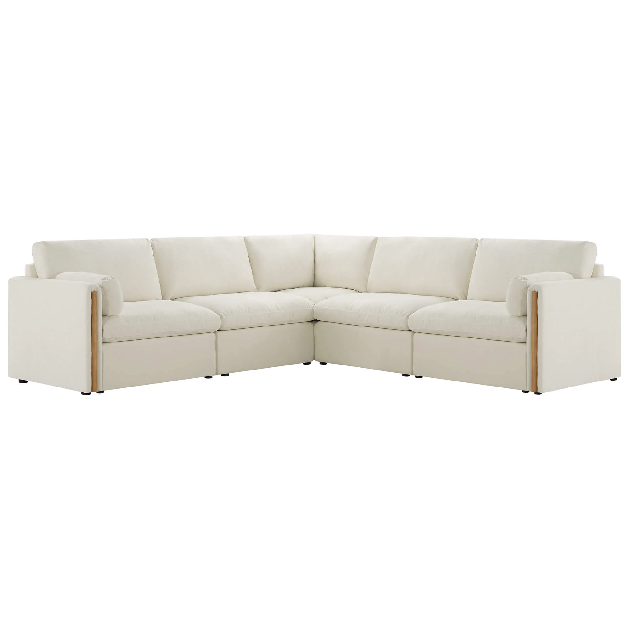 Jonathan Modern Cozy Chenille 5-seat Modular Sofa with Hidden Storage - Image 5