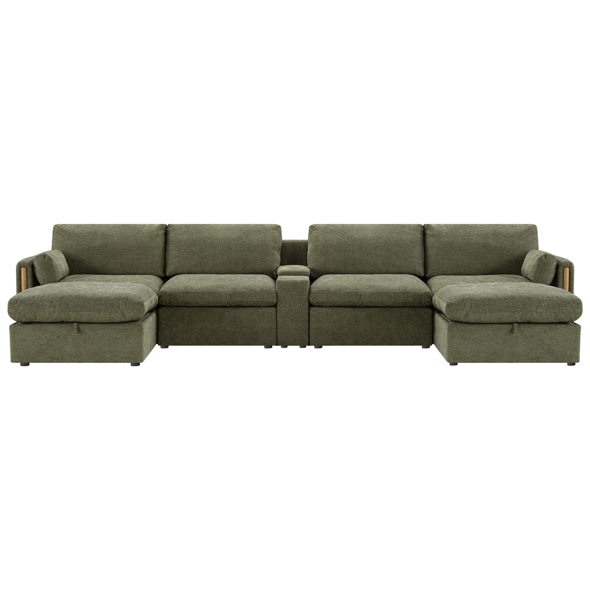 Jonathan Modern Cozy Chenille 6-seat Modular Sofa with Hidden Storage - Image 13
