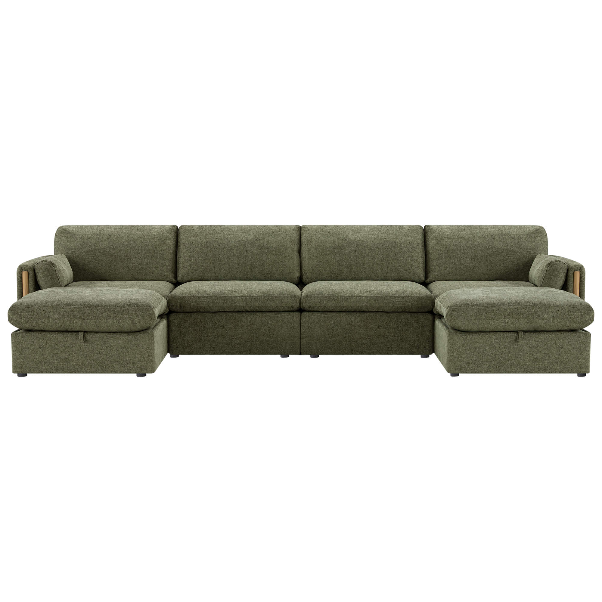 Jonathan Modern Cozy Chenille 6-seat Modular Sofa with Hidden Storage - Image 14