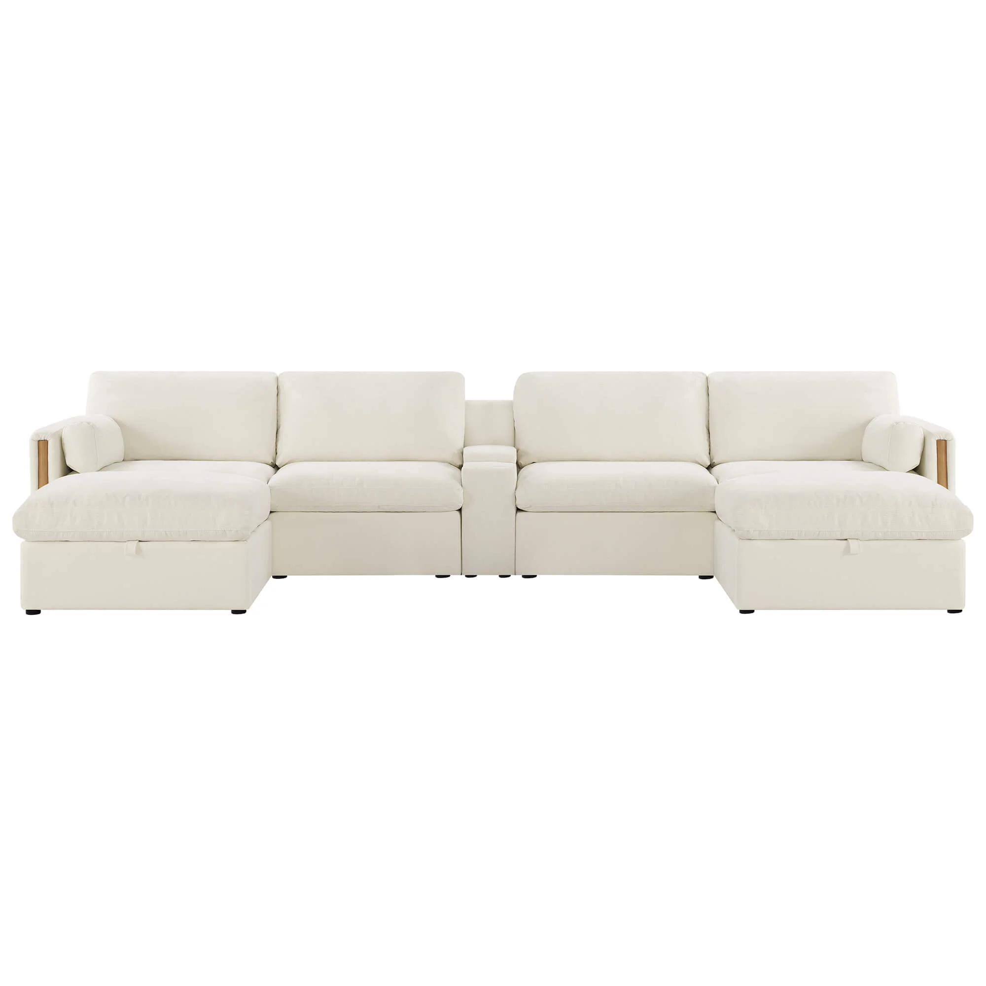 Jonathan Modern Cozy Chenille 6-seat Modular Sofa with Hidden Storage - Image 2