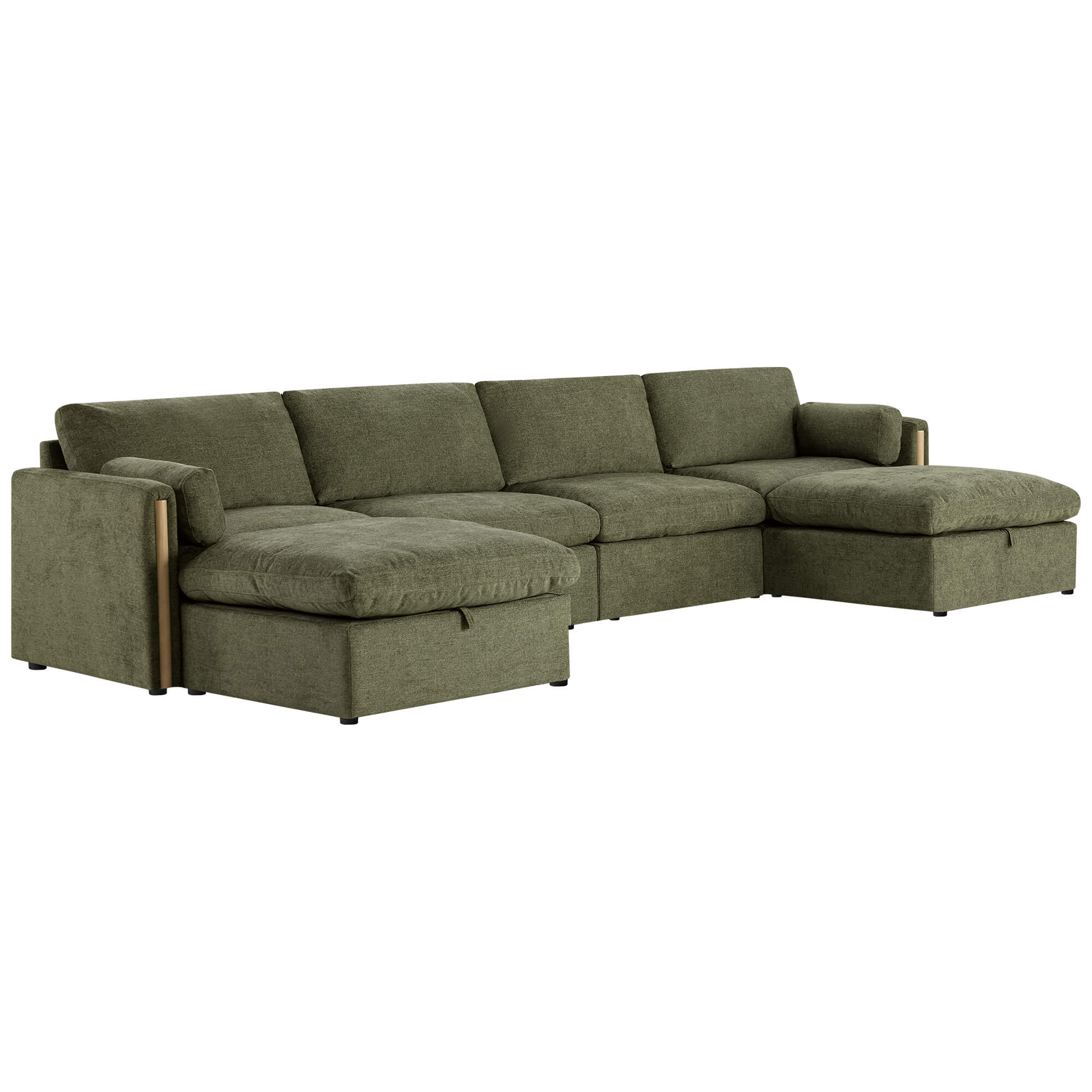 Jonathan Modern Cozy Chenille 6-seat Modular Sofa with Hidden Storage - Image 9