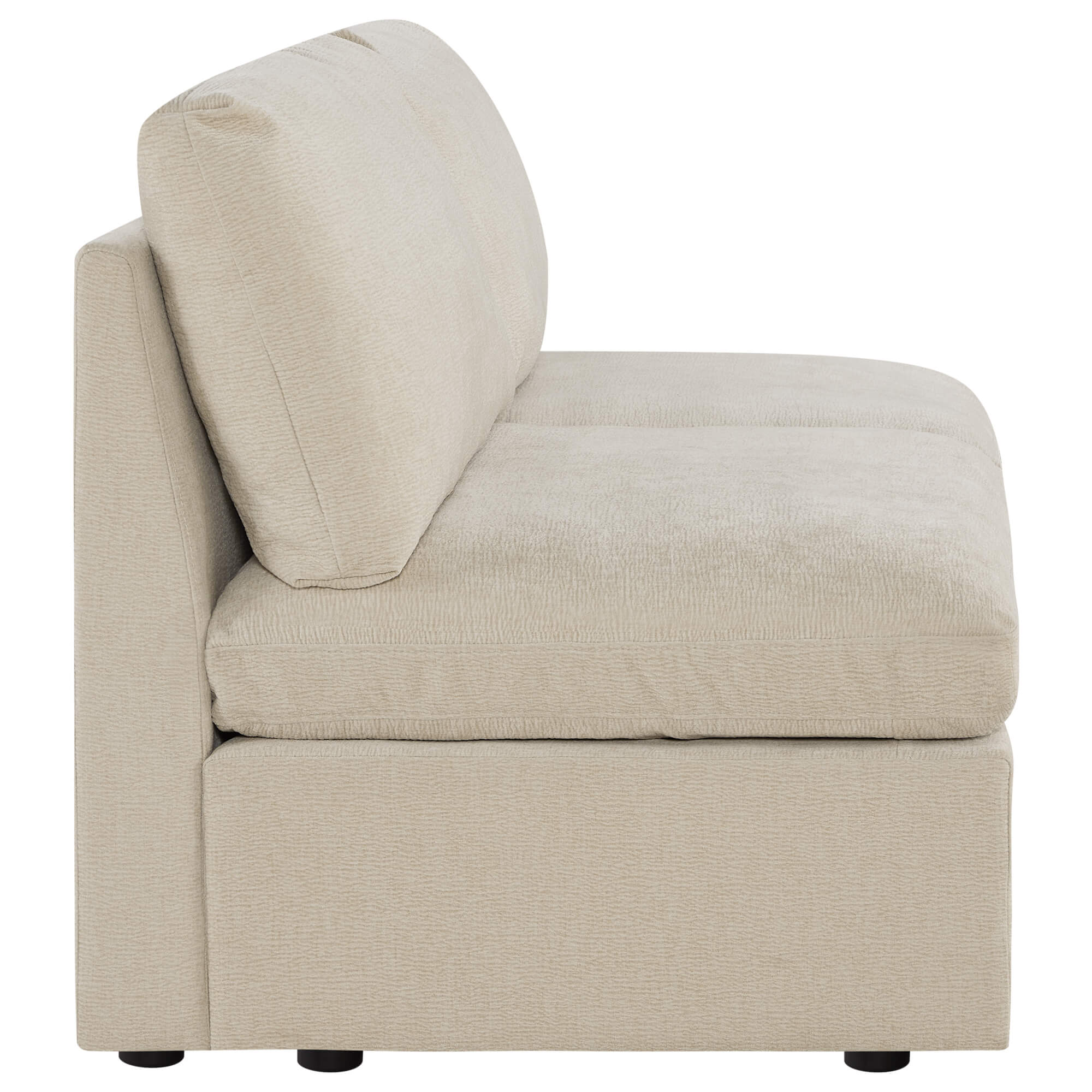 Jonathan Modern Cozy Chenille Sofa Armless Chair - Image 13