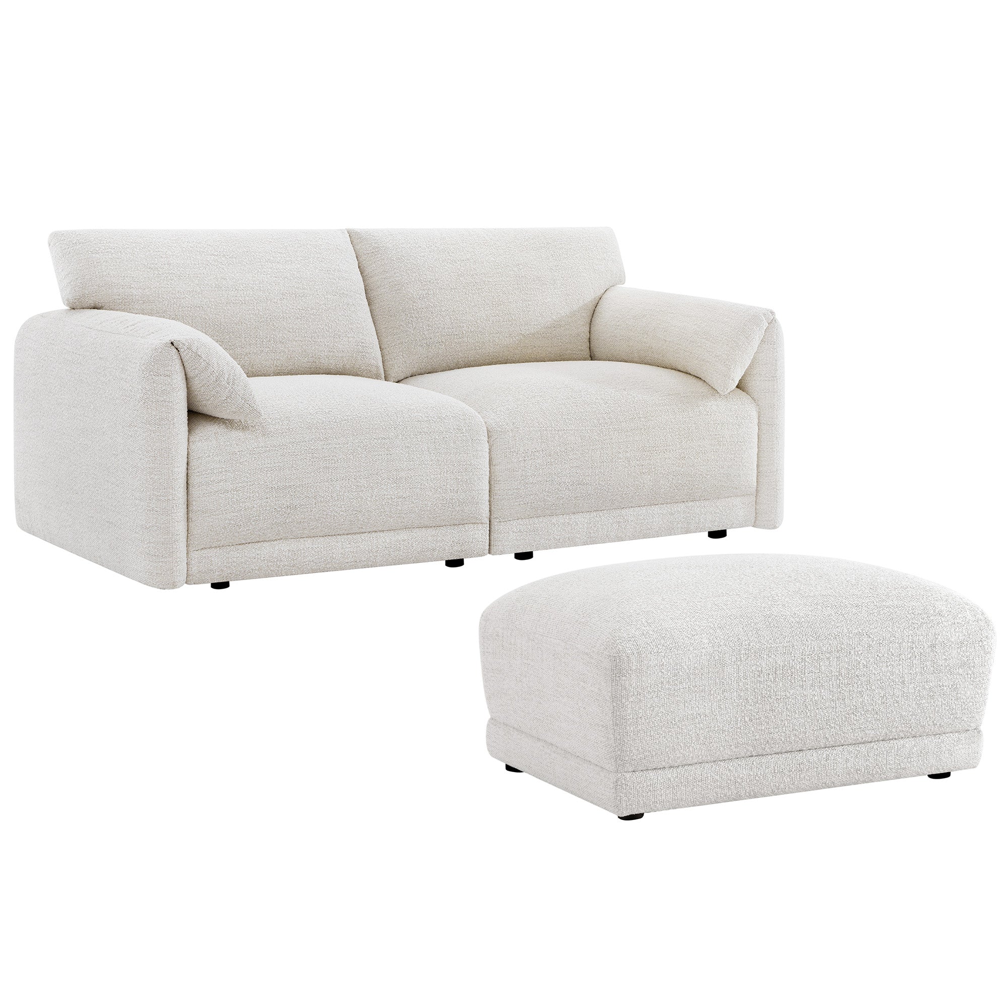 Josie Performance Boucle 2-Piece Modular Sofa (80.3'') - Image 32