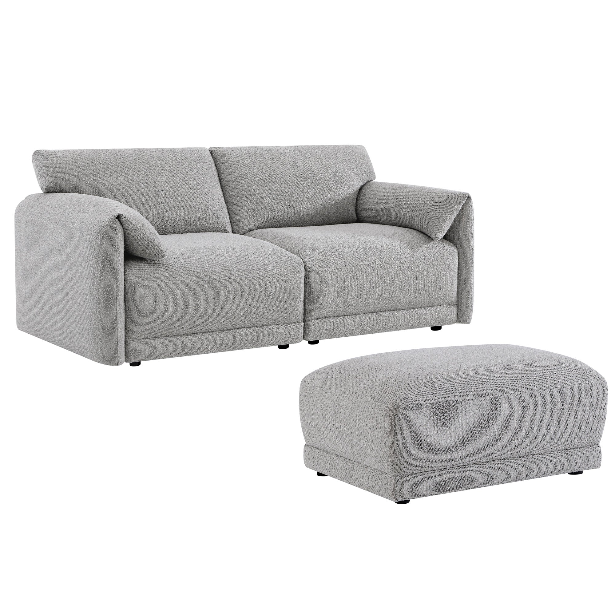 Josie Performance Boucle 2-Piece Modular Sofa (80.3'') - Image 33