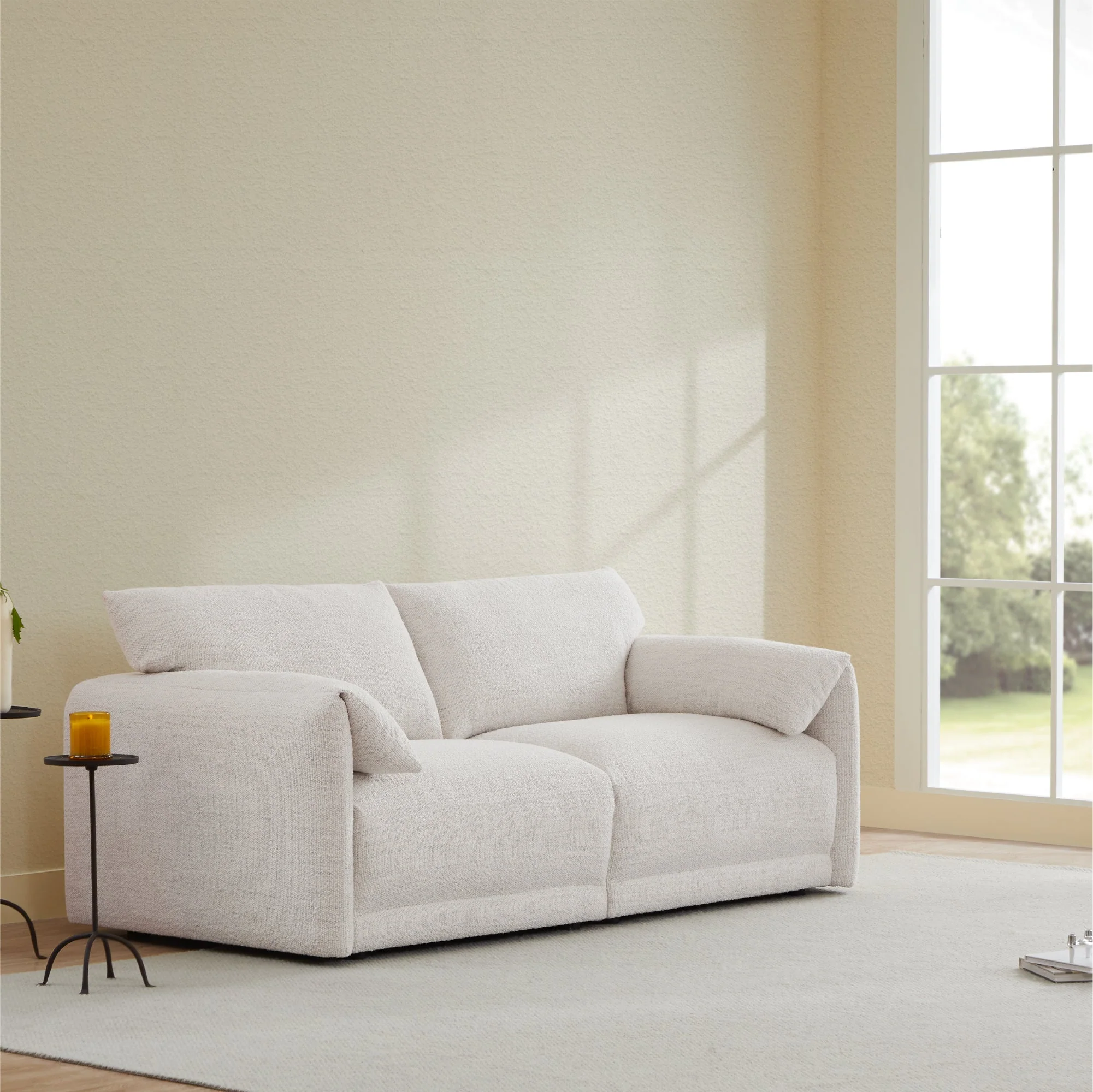 Josie Performance Boucle 2-Piece Modular Sofa (80.3'') - Image 4