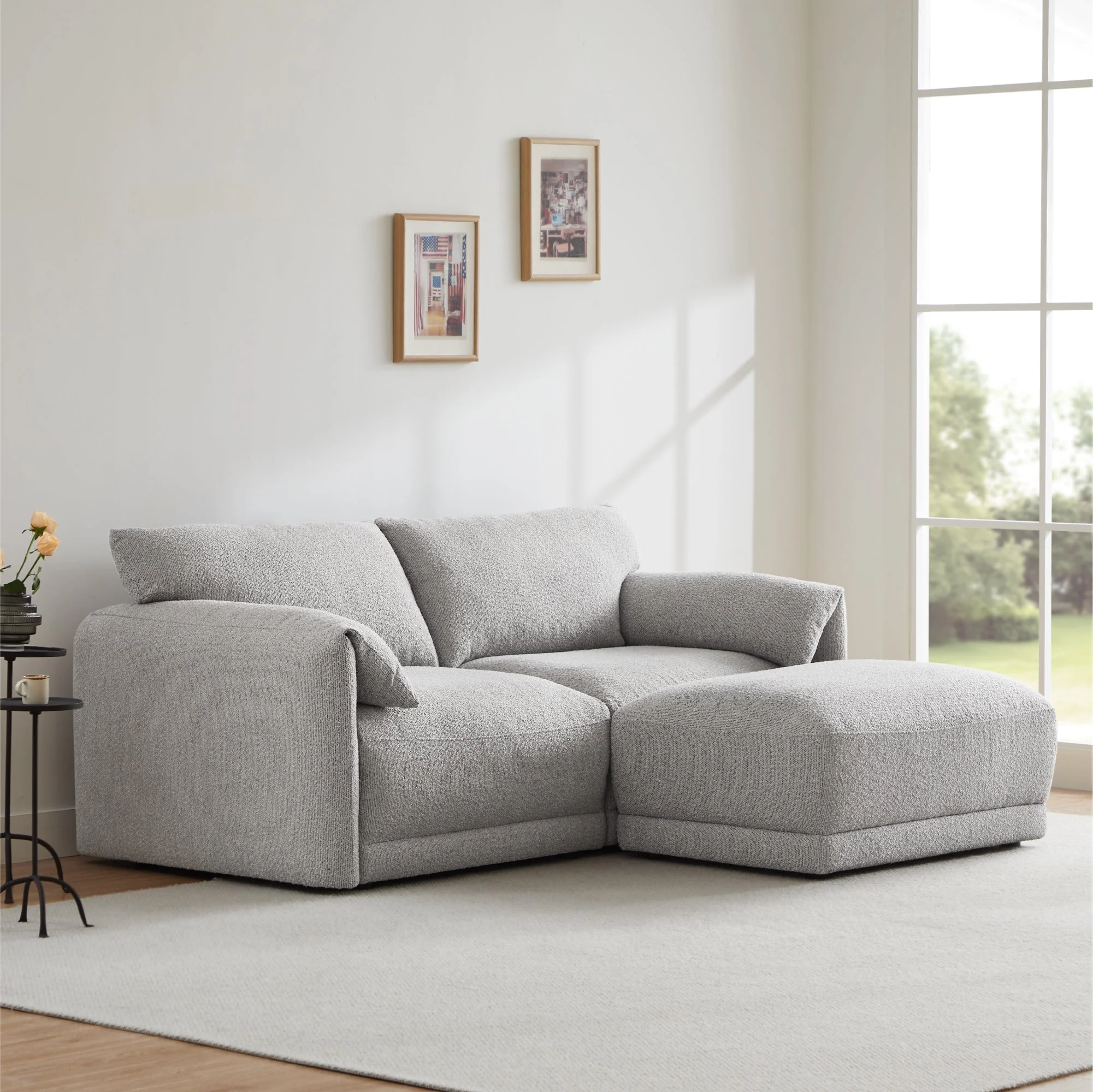 Josie Performance Boucle 2-Piece Modular Sofa (80.3'') - Image 8