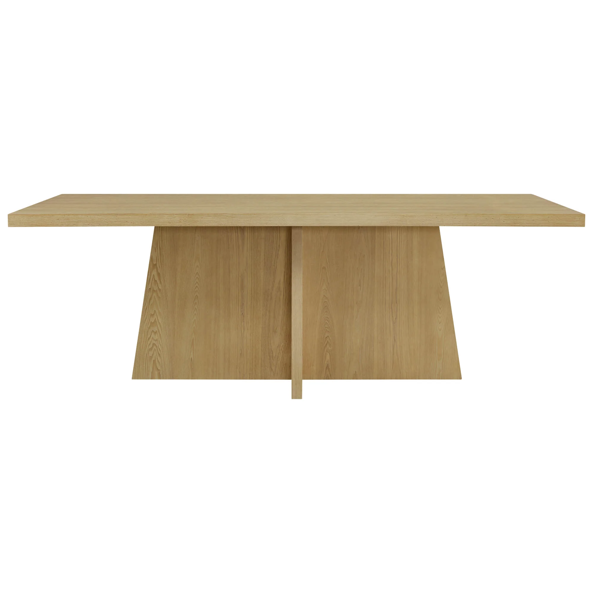 Jovie Cross Pedestal Wood Dining Table - Image 21