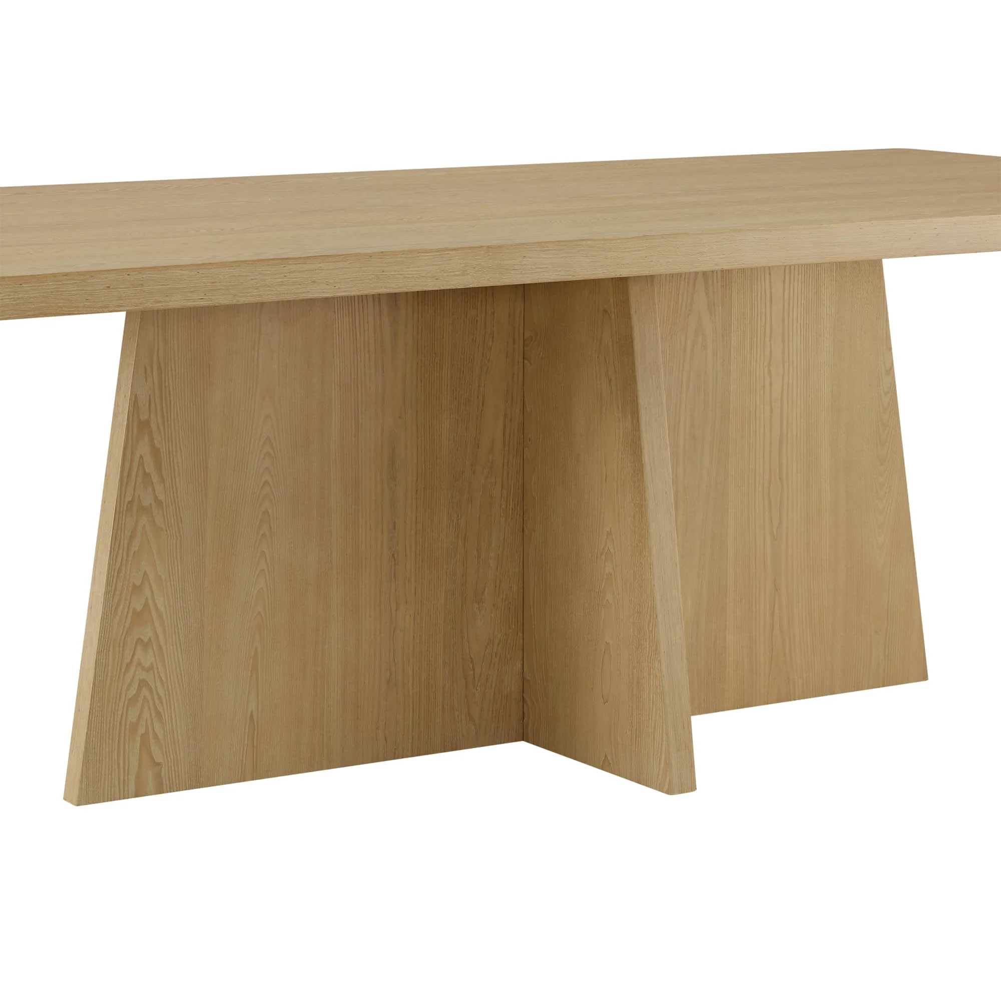 Jovie Cross Pedestal Wood Dining Table - Image 23