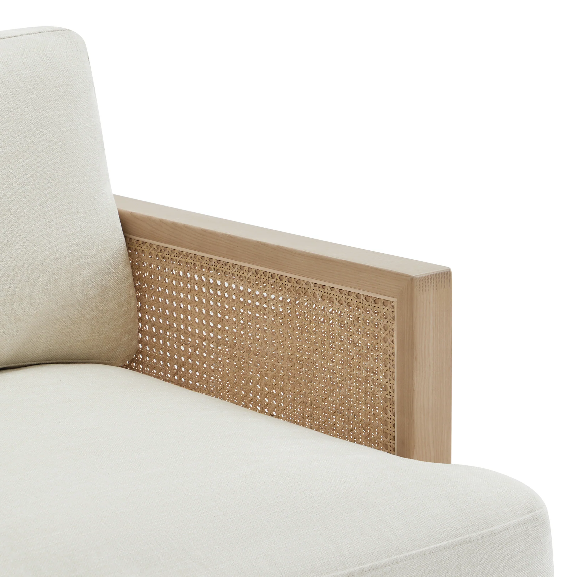 Julane Modern 3-Seater Cane Sofa (78.75'') - Image 11
