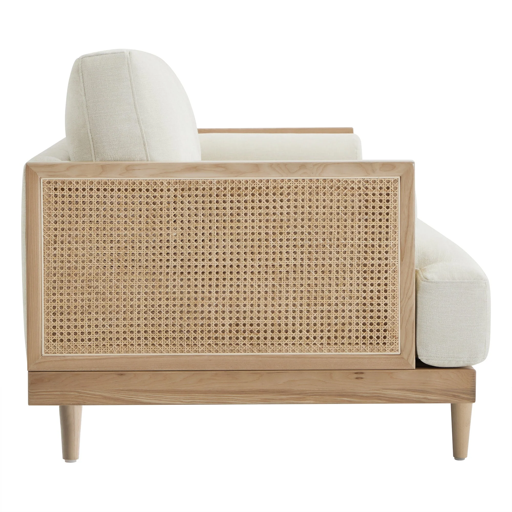 Julane Modern 3-Seater Cane Sofa (78.75'') - Image 7