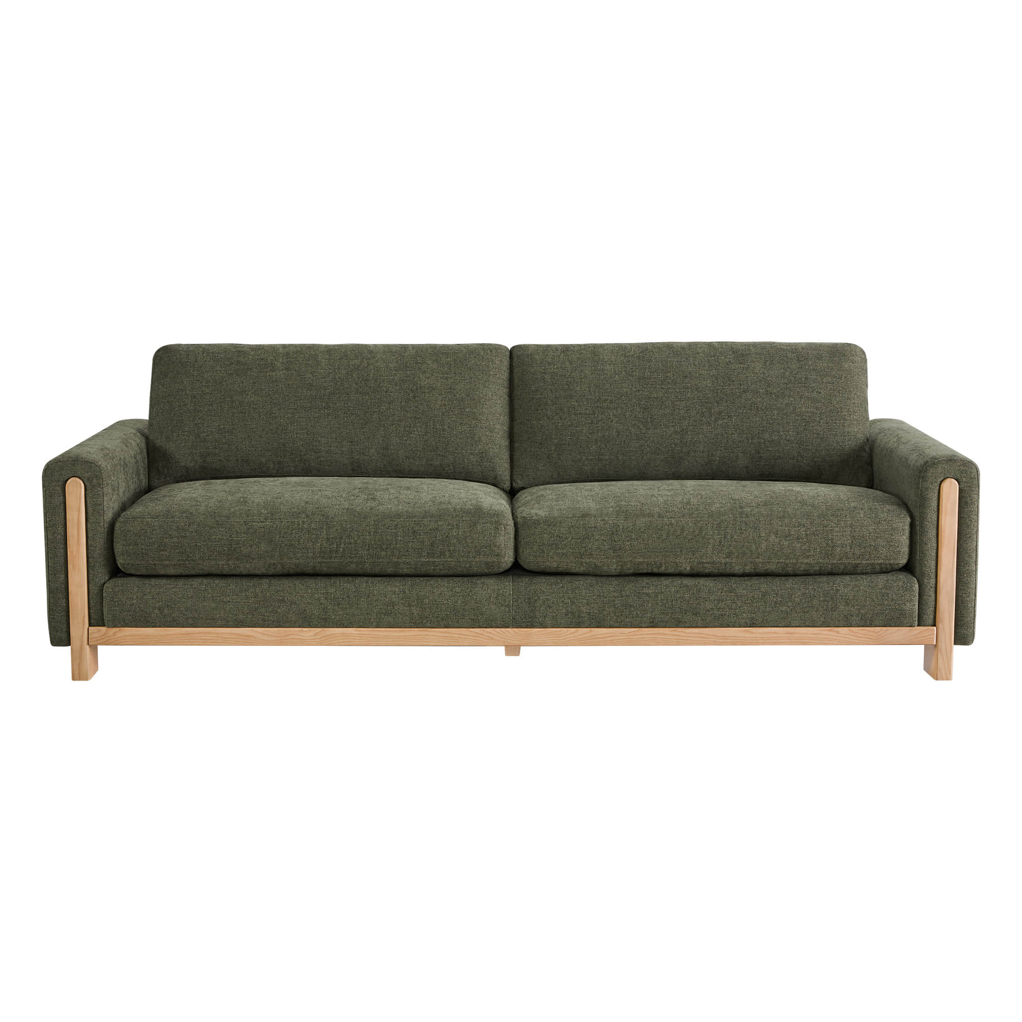 Keaton Performance Fabric 3-Seater Sofa with Ash Wood Base (99'') - Image 15