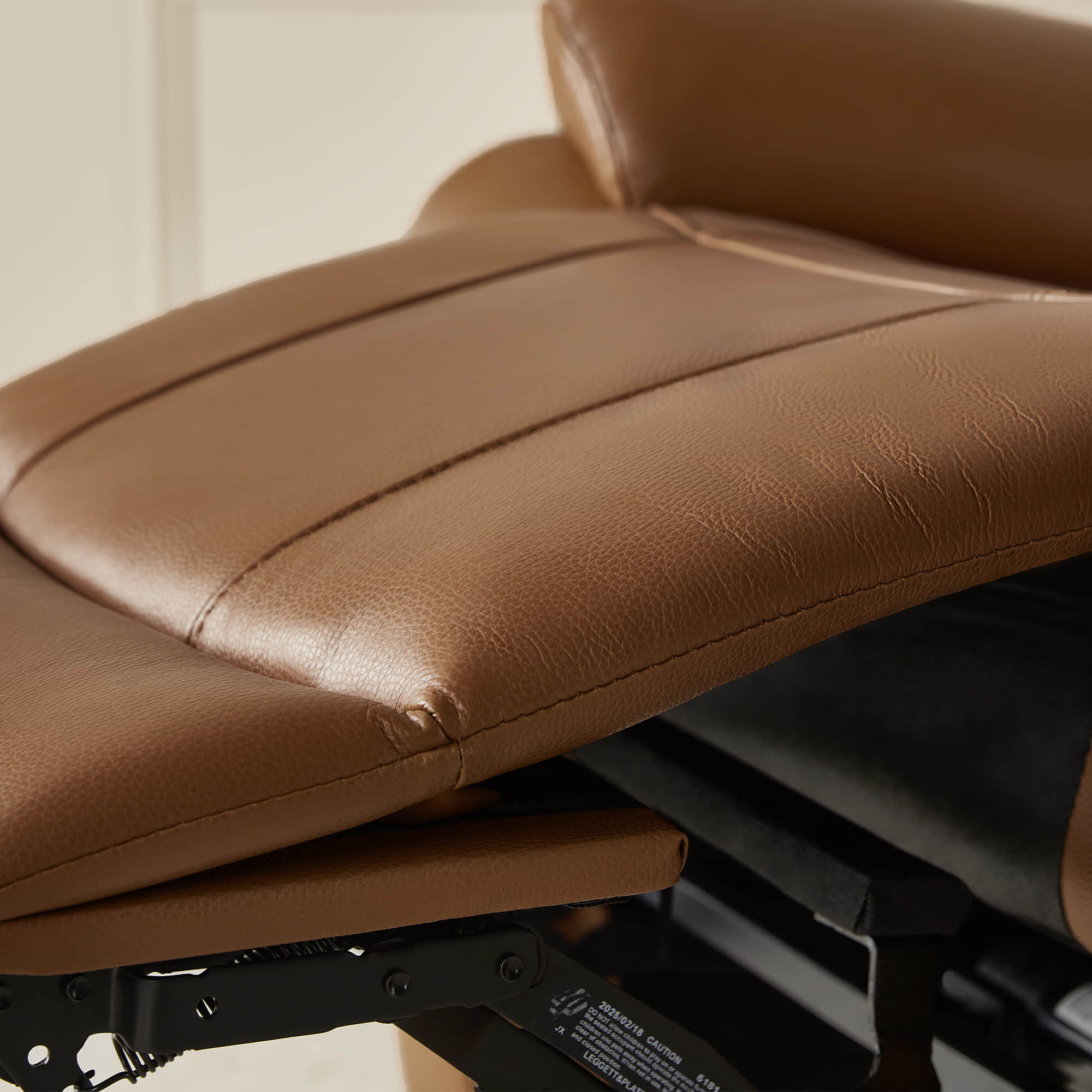 Keith Leather Swivel Glider Recliner with Power Headrest - Image 26