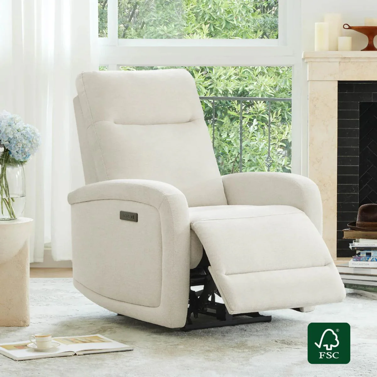 Keni Wall Hugger Power Recliner with Power Headrest - Image 3