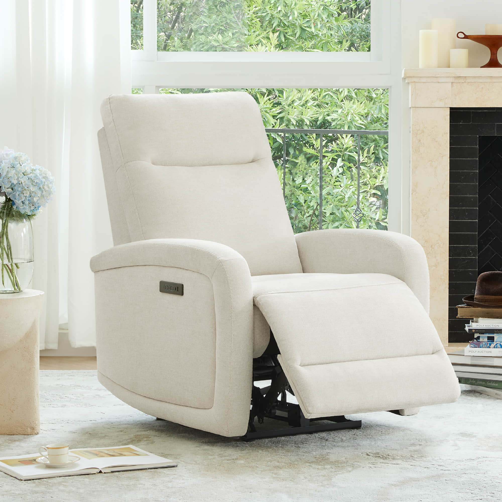 Keni Wall Hugger Power Recliner with Power Headrest - Image 4