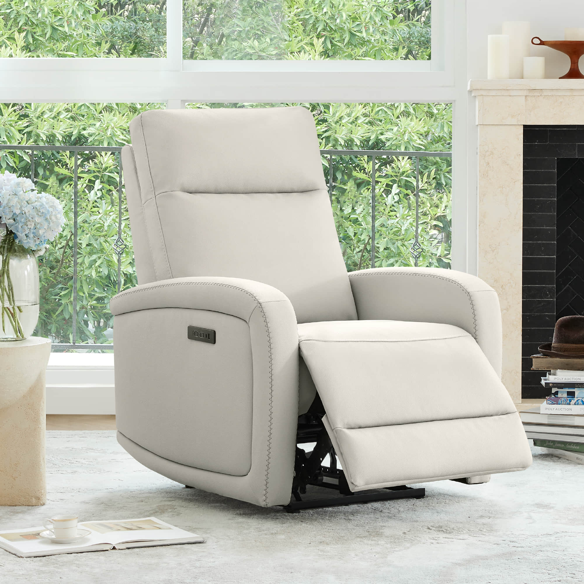 Keni Wall Hugger Power Recliner with Power Headrest - Image 42