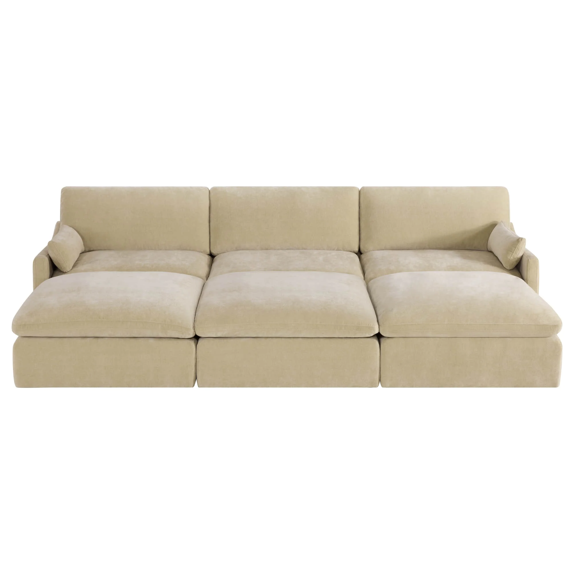 Kenna 6 Seat Modular Sofa Pit Sectional - Image 13