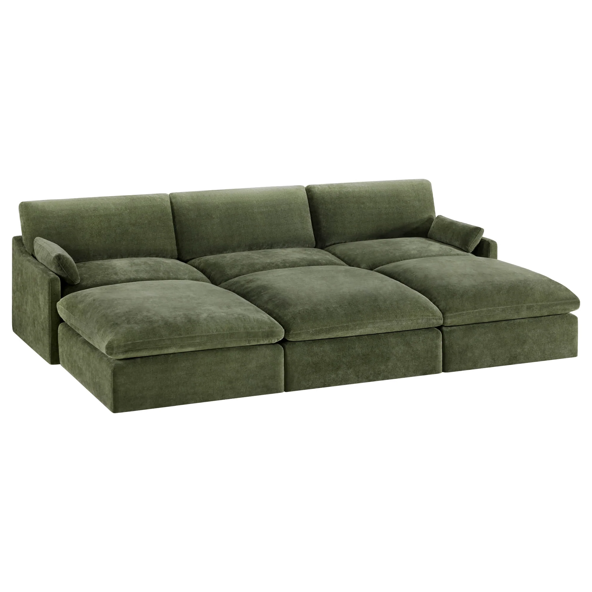 Kenna 6 Seat Modular Sofa Pit Sectional - Image 17