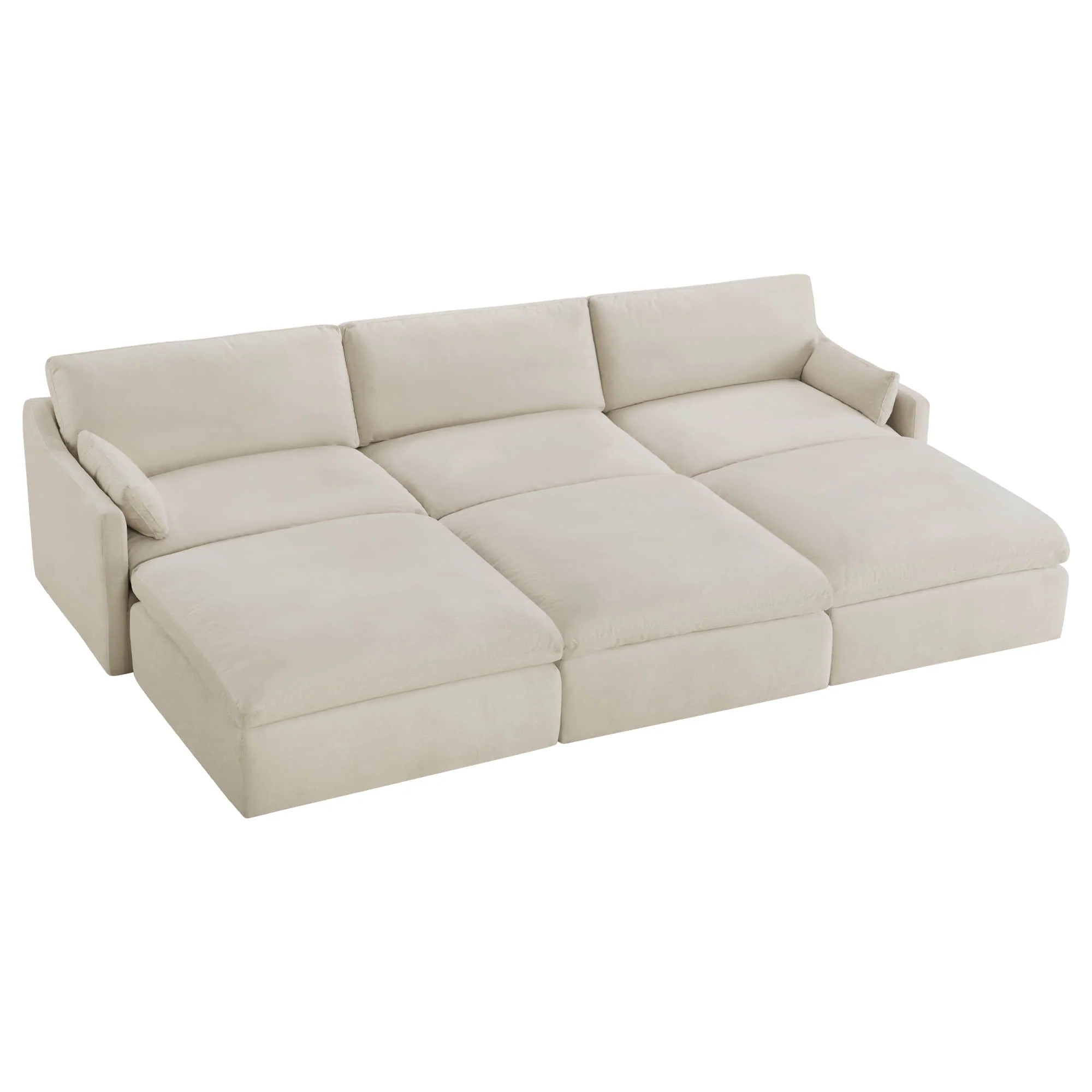 Kenna 6 Seat Modular Sofa Pit Sectional - Image 2