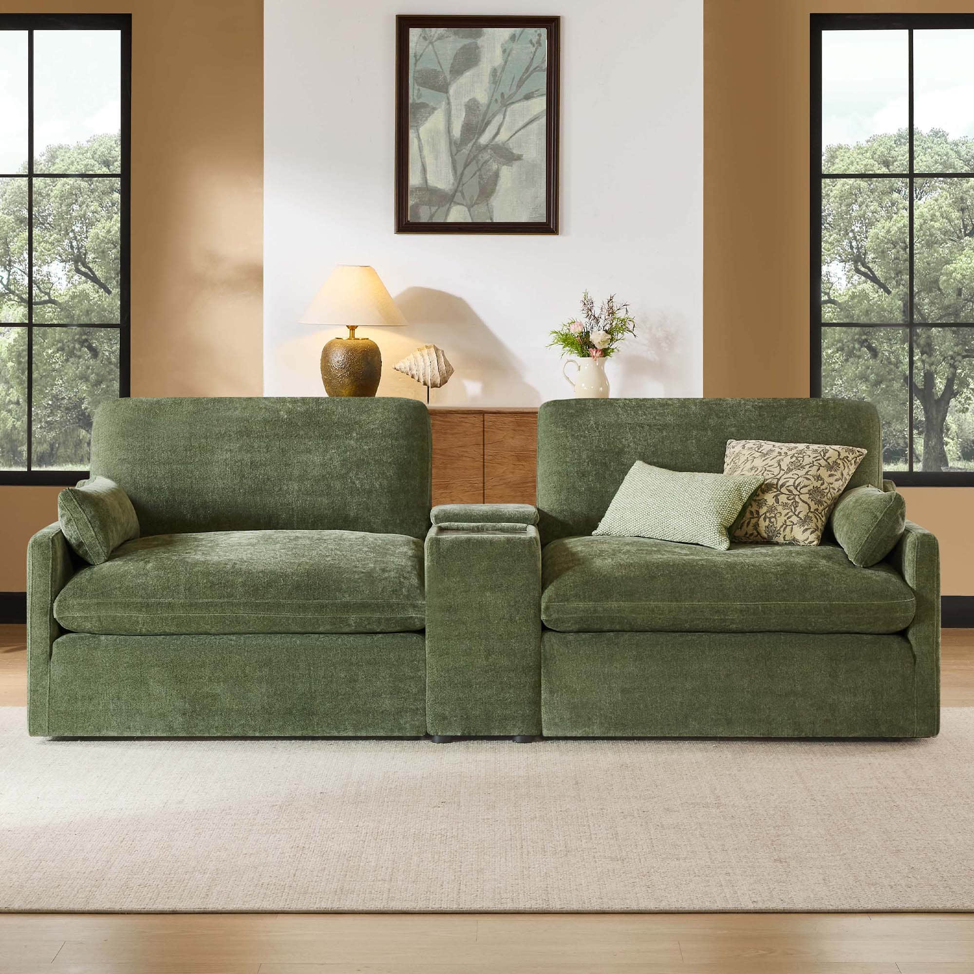 Kenna 6 Seat Modular Sofa Pit Sectional - Image 24