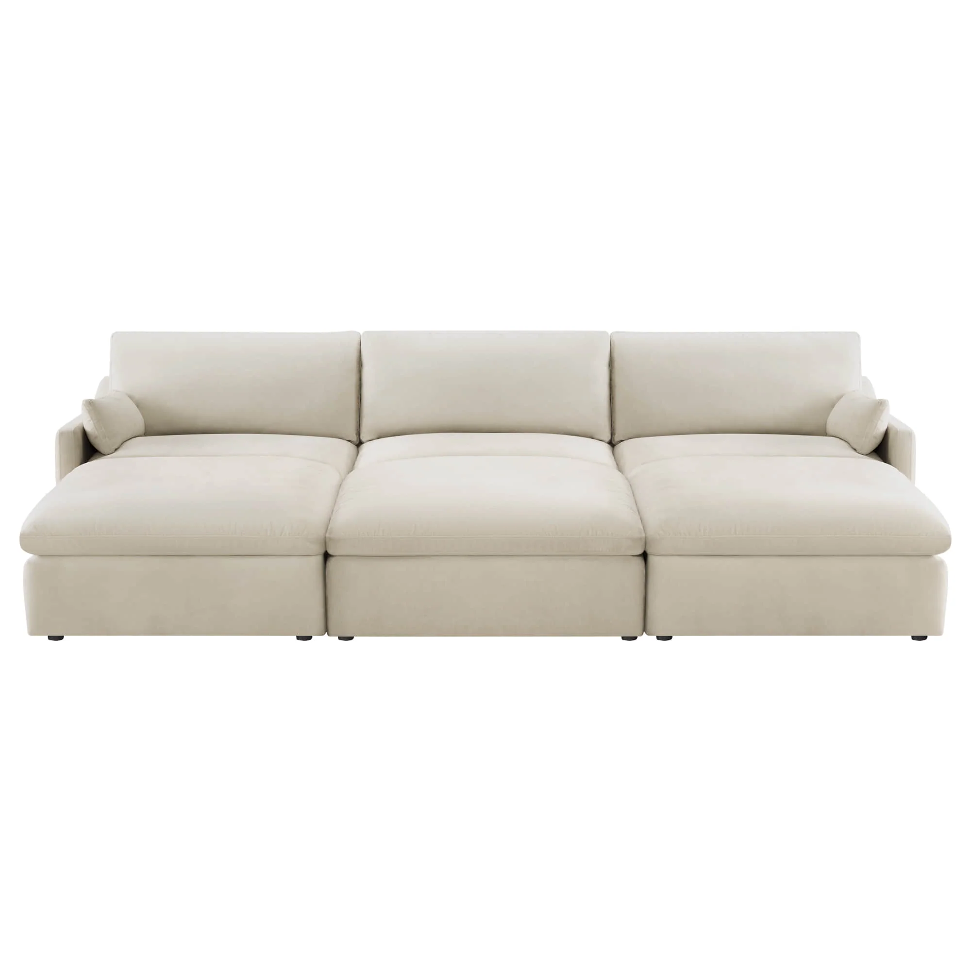 Kenna 6 Seat Modular Sofa Pit Sectional - Image 3