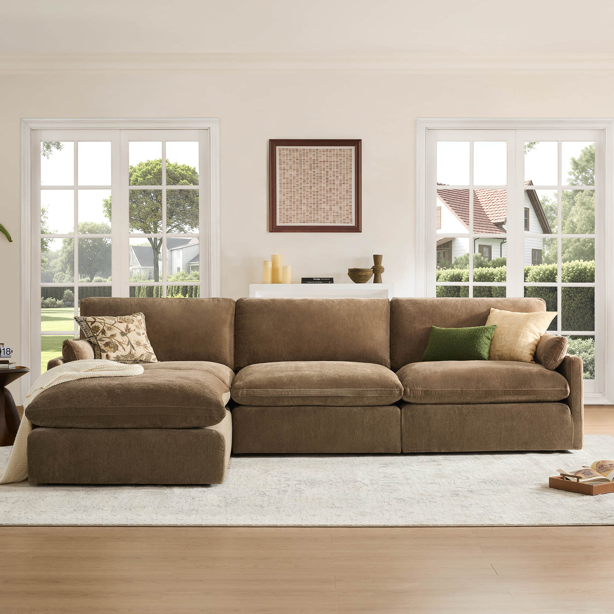 Kenna 6 Seat Modular Sofa Pit Sectional - Image 36
