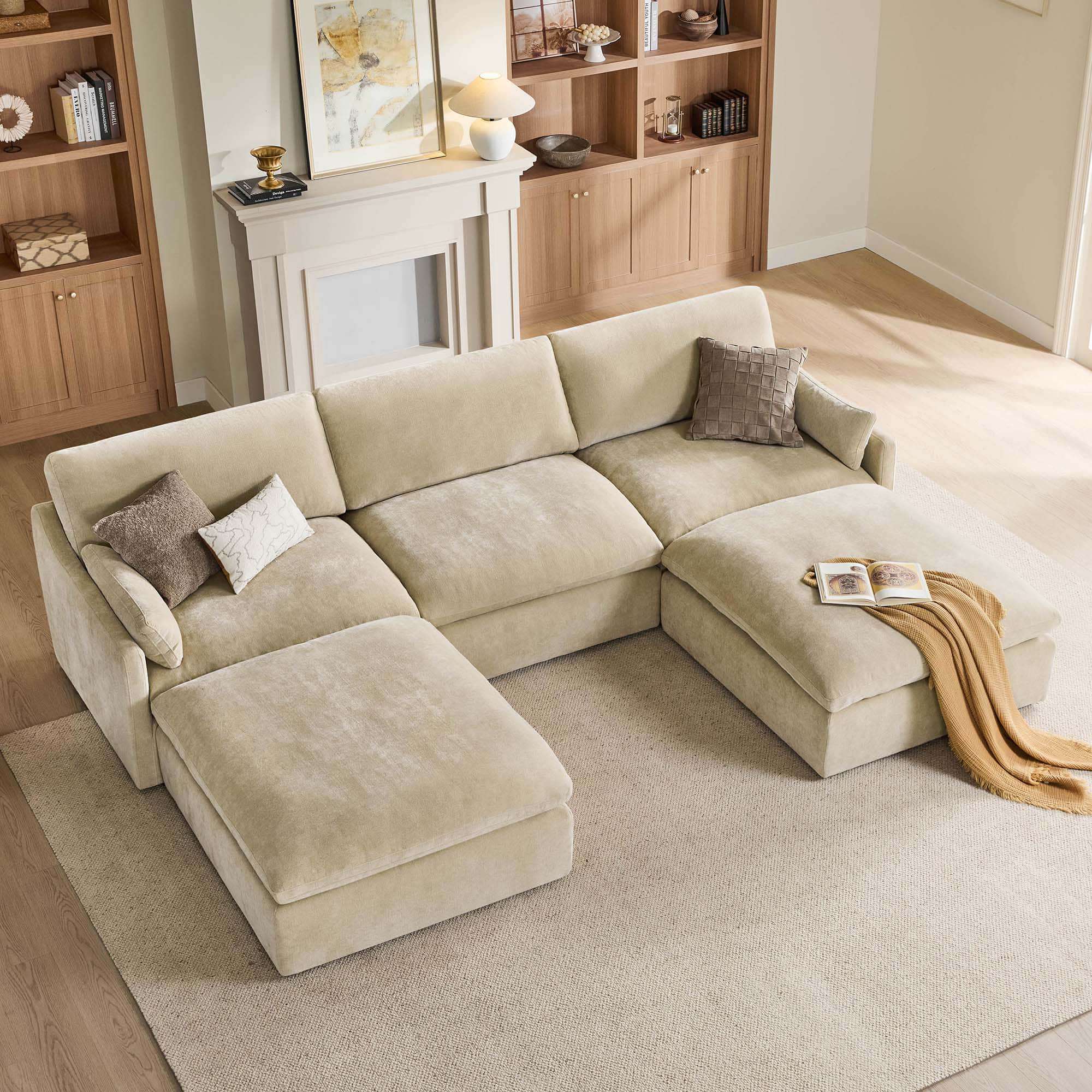 Kenna 6 Seat Modular Sofa Pit Sectional - Image 49