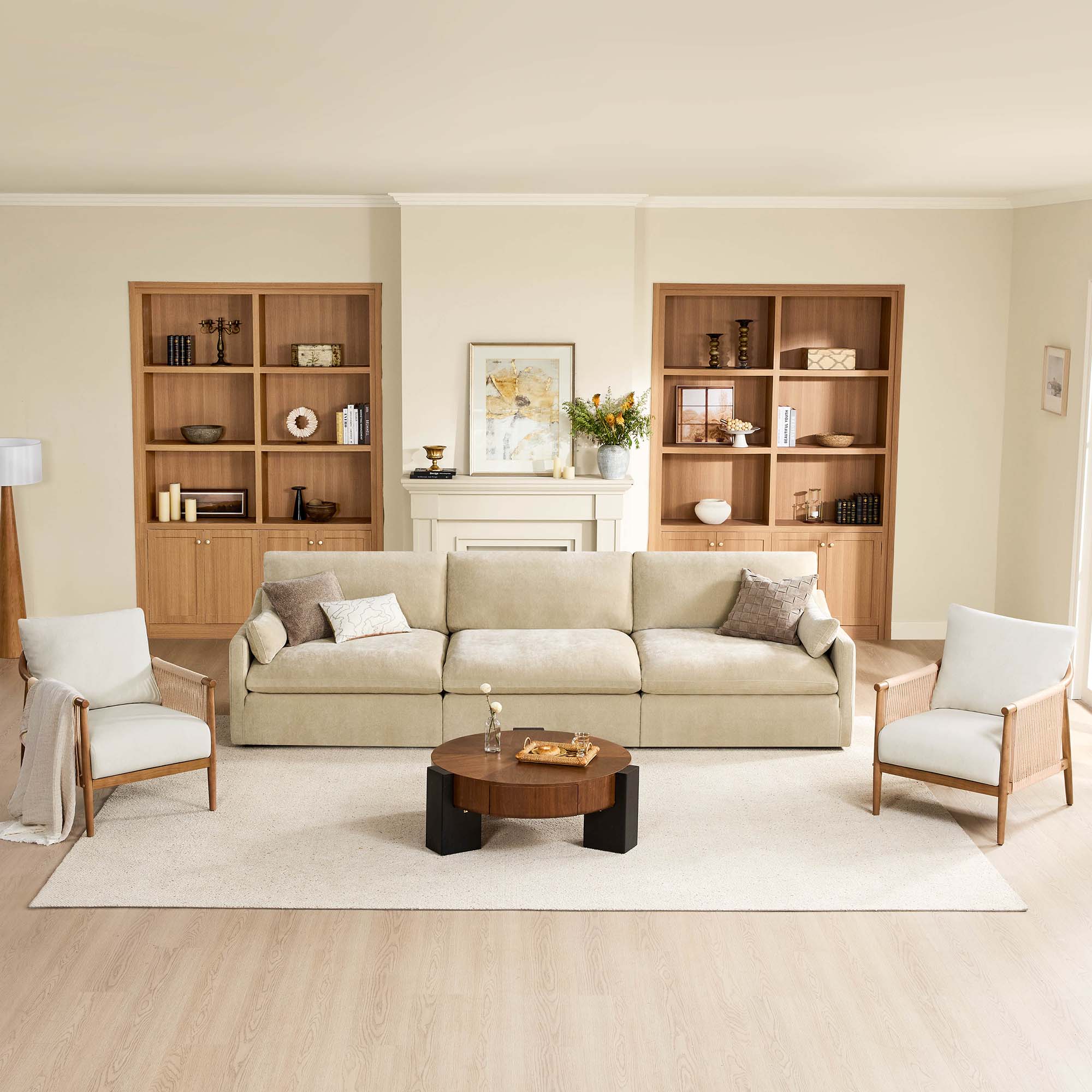 Kenna 6 Seat Modular Sofa Pit Sectional - Image 55