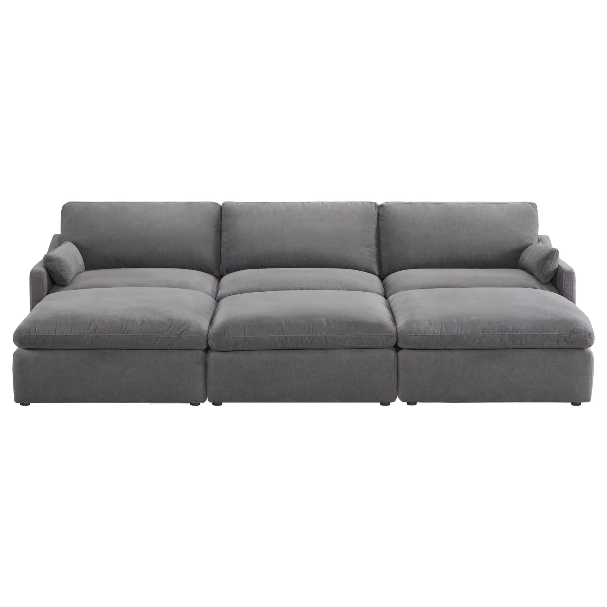 Kenna 6 Seat Modular Sofa Pit Sectional - Image 8