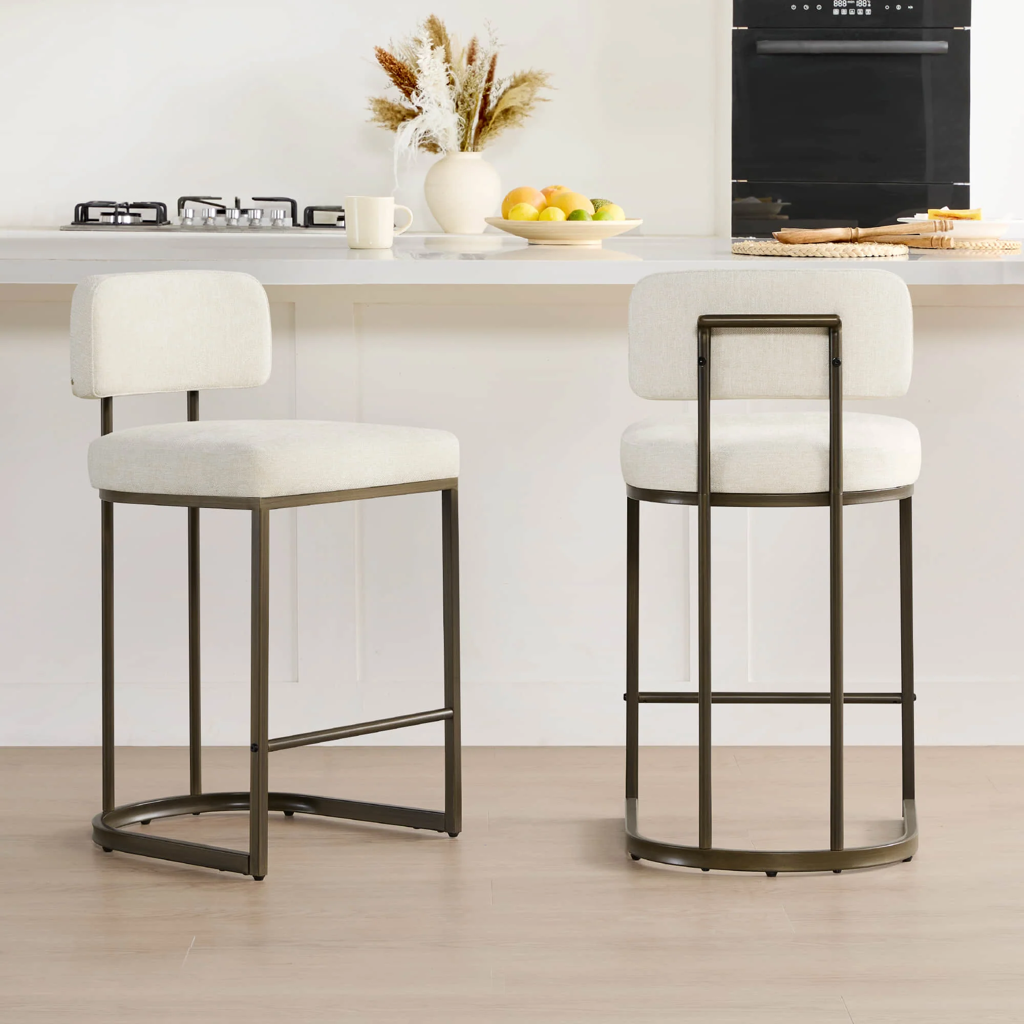 Kenya Modern Upholstered Counter Stool