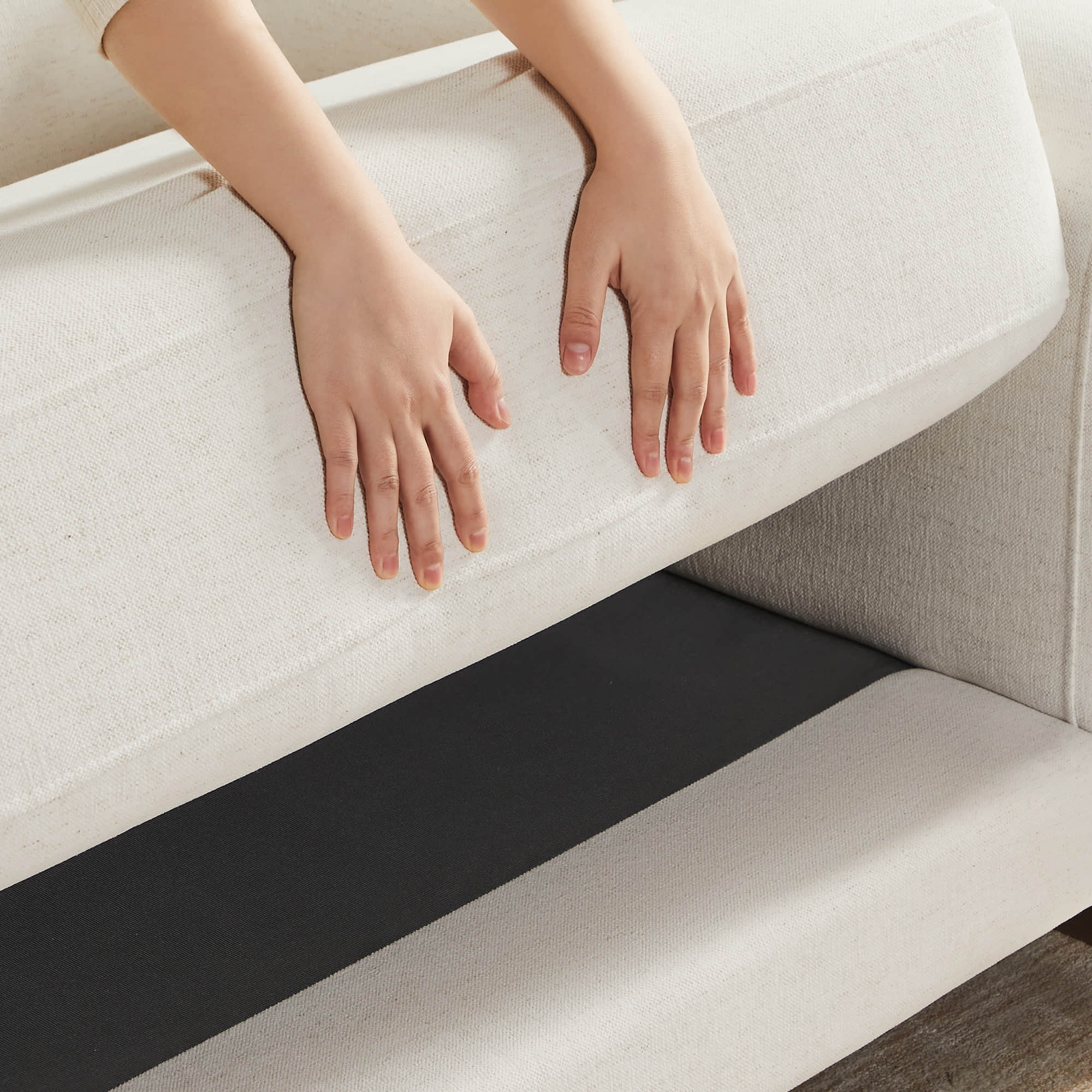 Kiara 3-Seater Chenille Sofa with Birch Wood Base - Image 6